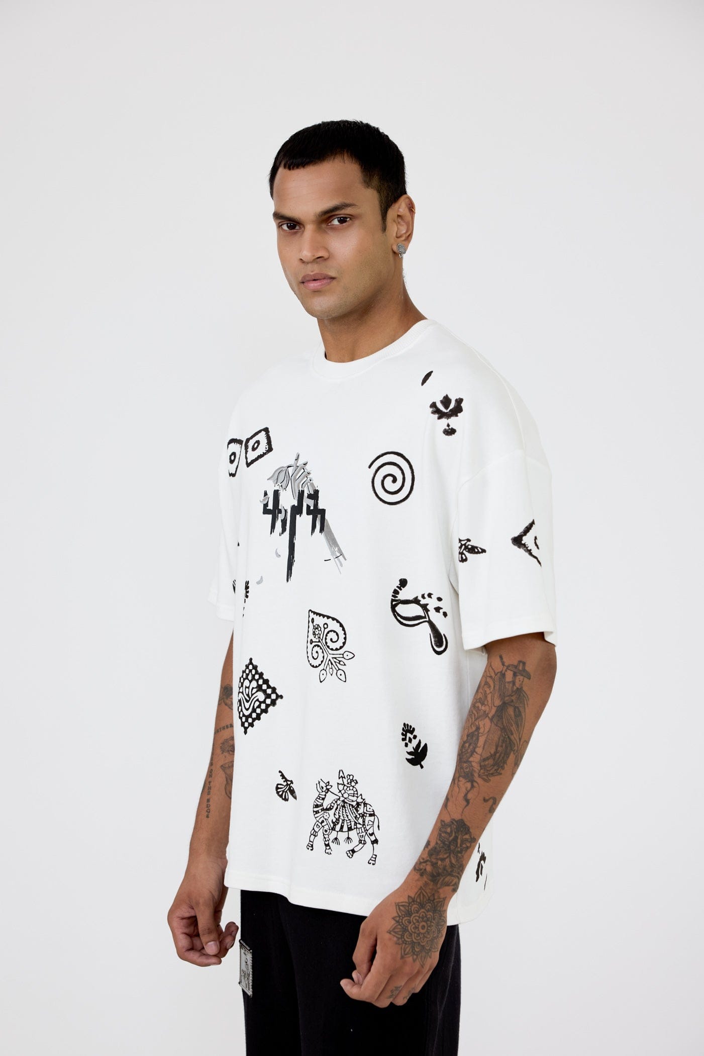 F A R A K LSD' Blockprint T - shirt