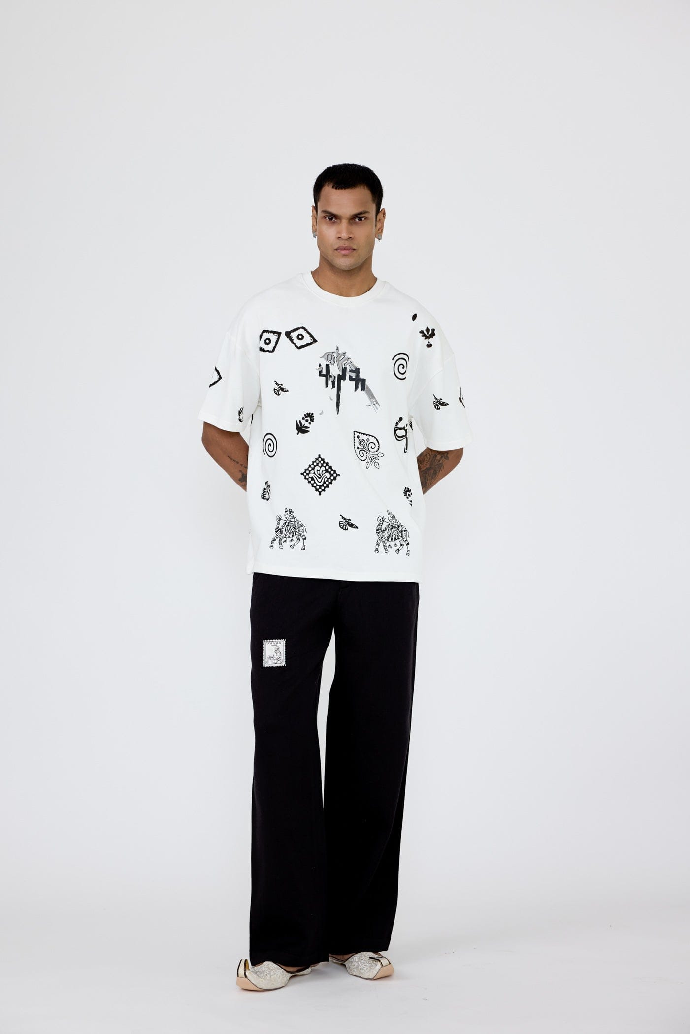 F A R A K LSD' Blockprint T - shirt