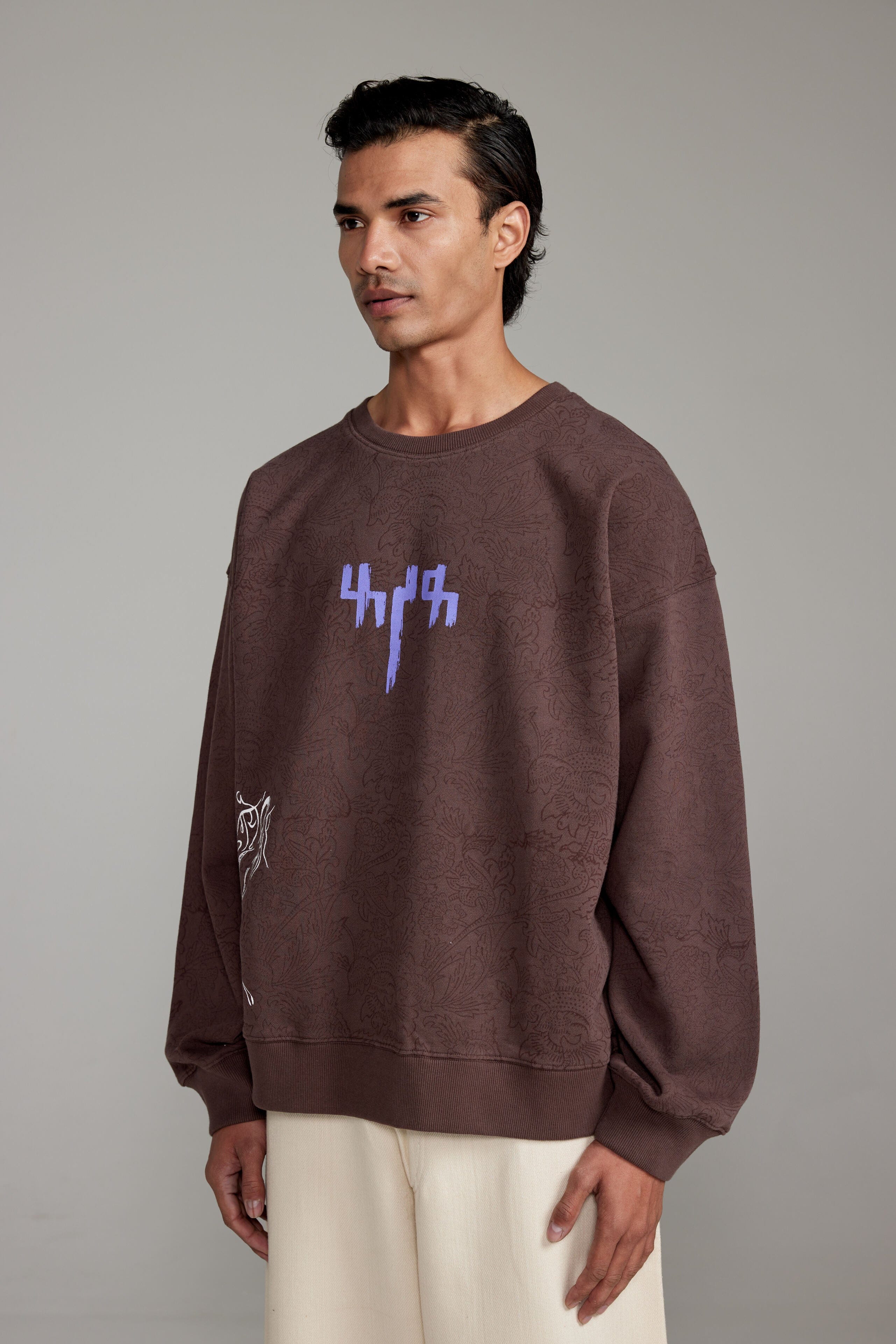 Hai Raat Akeli Hai Blockprinted Sweatshirt