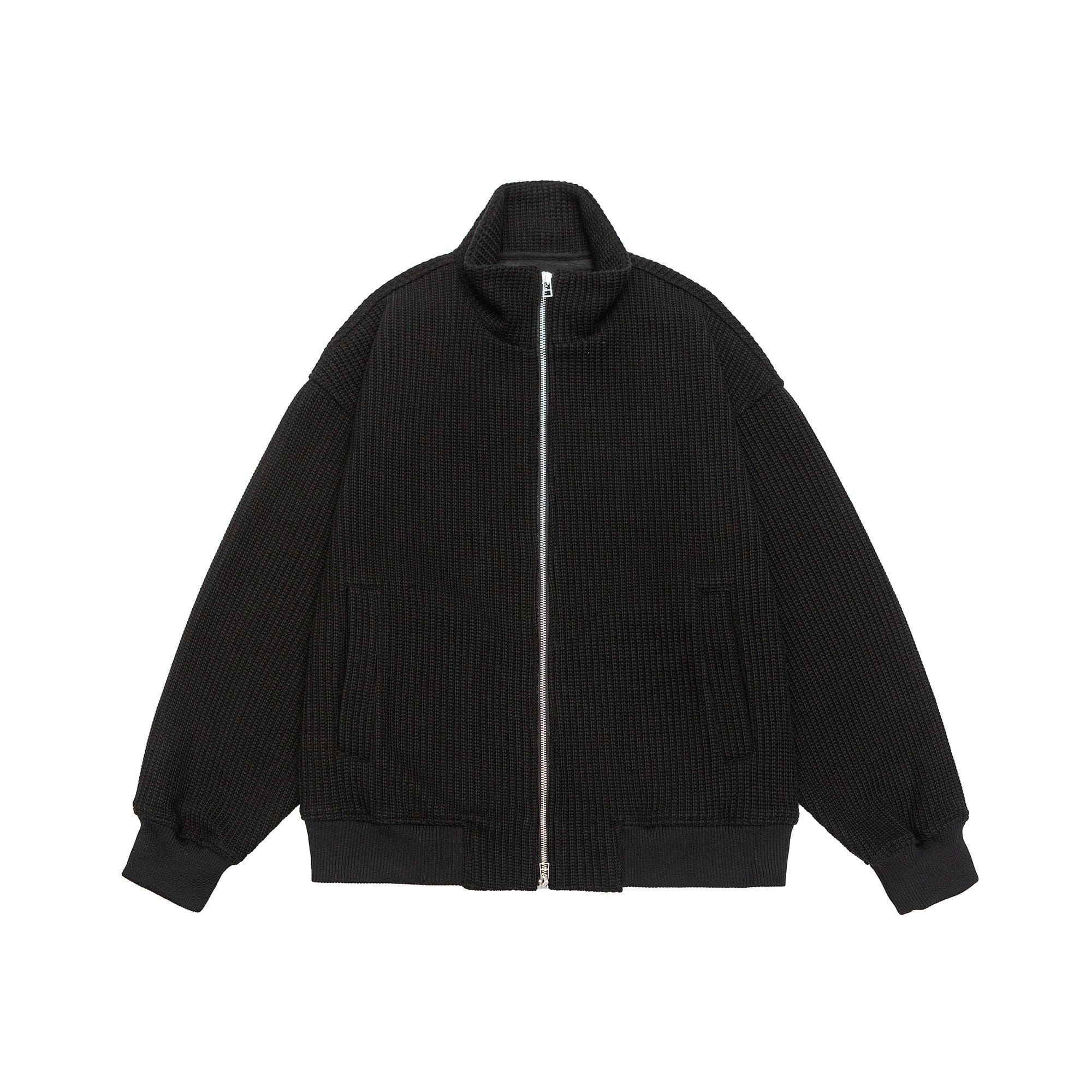 Weezy Black Zip Up Bomber Jacket