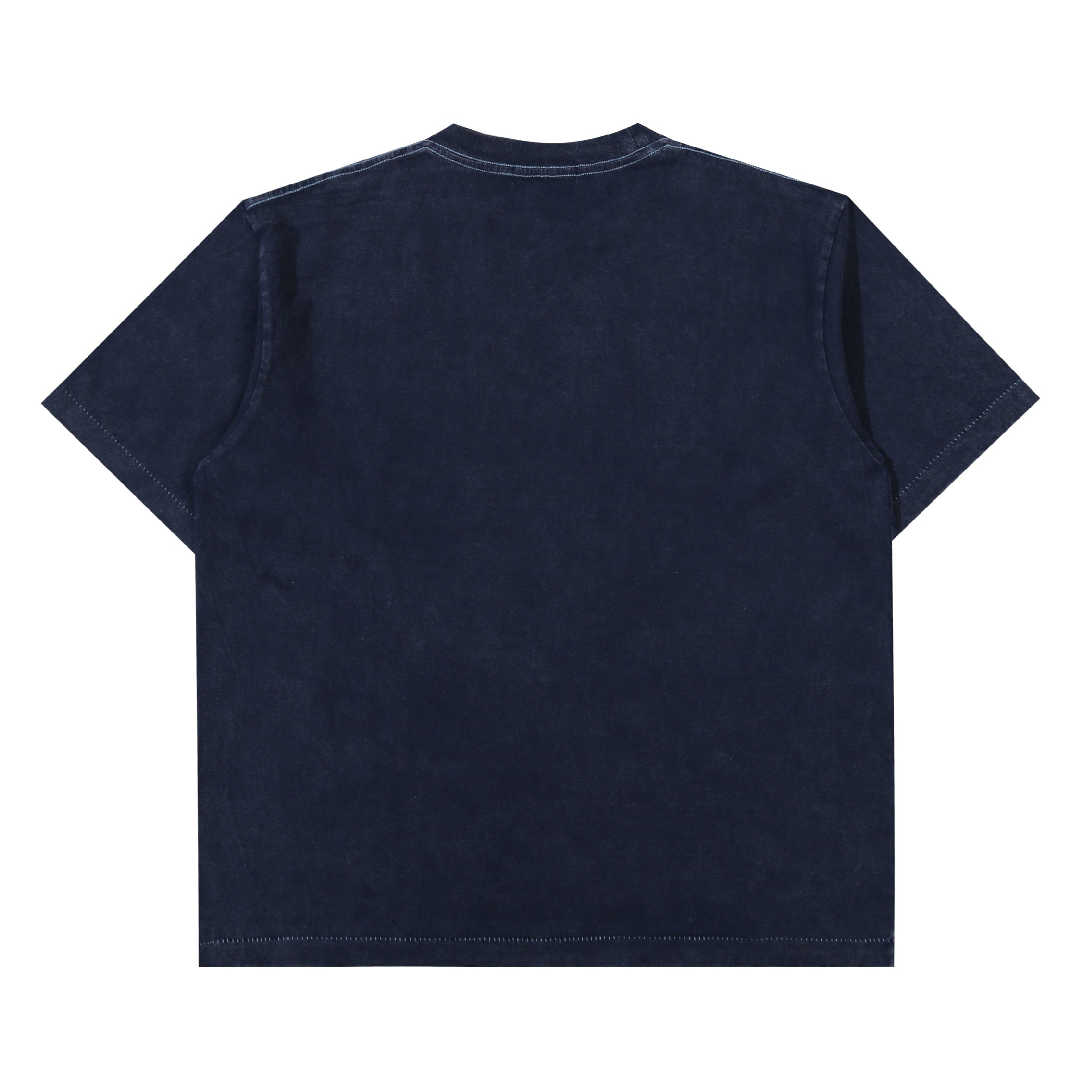 Orbis Single Stitch Pocket T-Shirt - Washed Navy