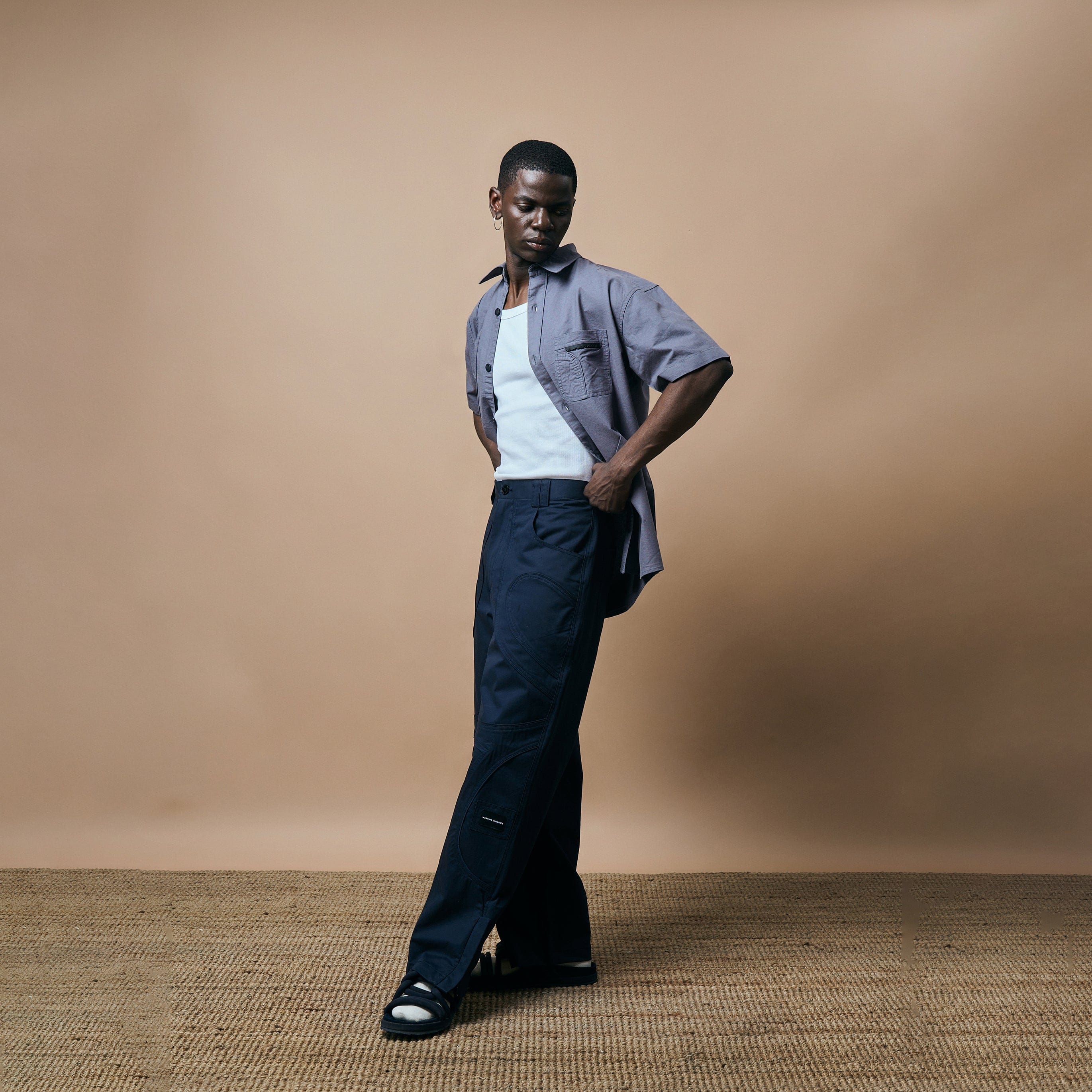 Warping Theories ARCH PANEL CARGO - NAVY BLUE