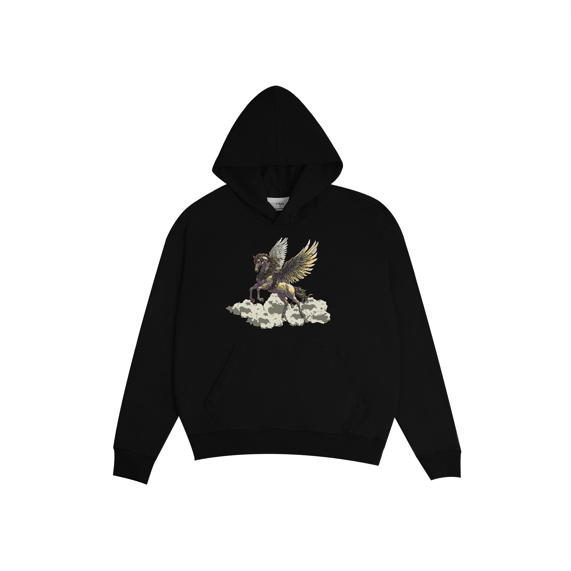 Y*all PEGASUS HOODIE BLACK