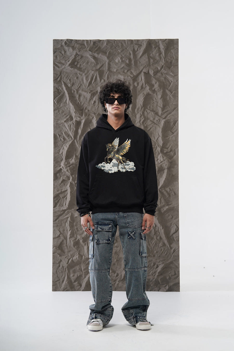 Y*all PEGASUS HOODIE BLACK