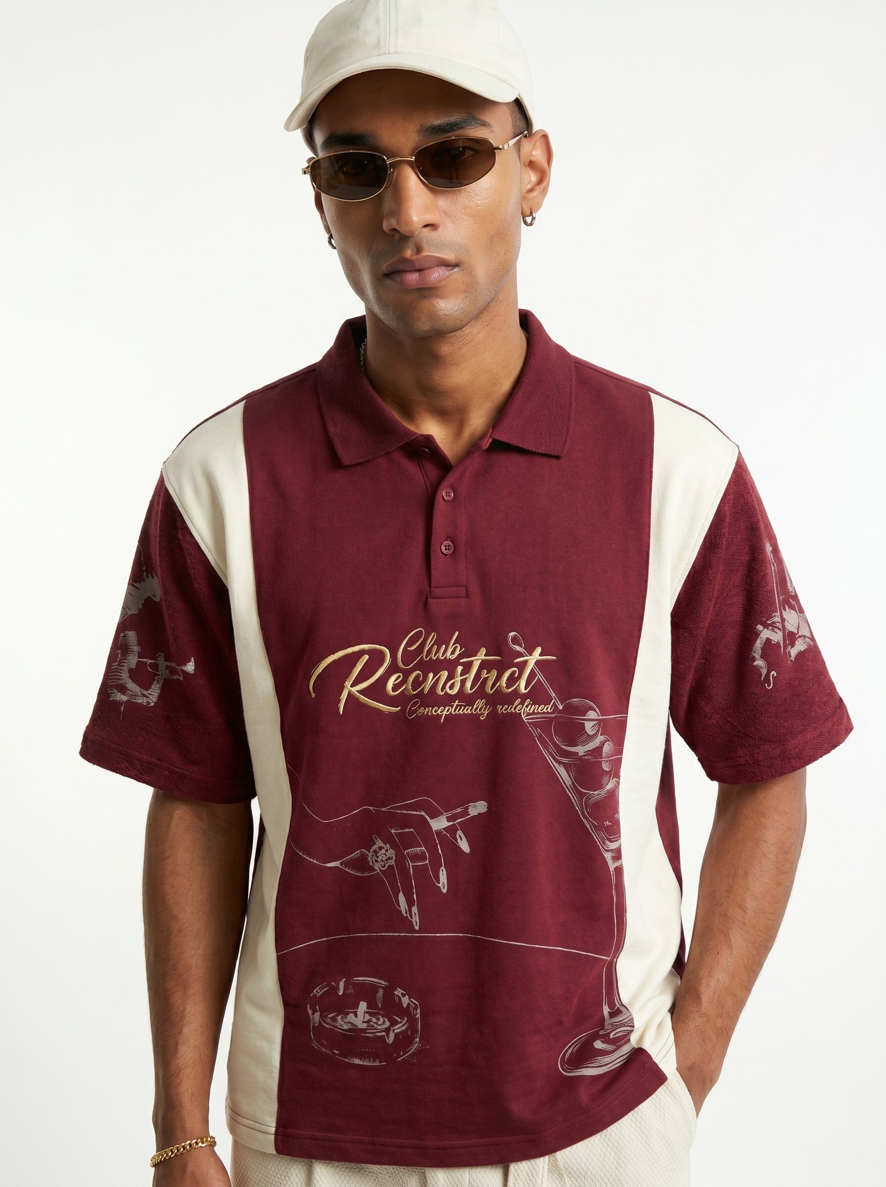 Recnstrct Jazz Night - Deep maroon