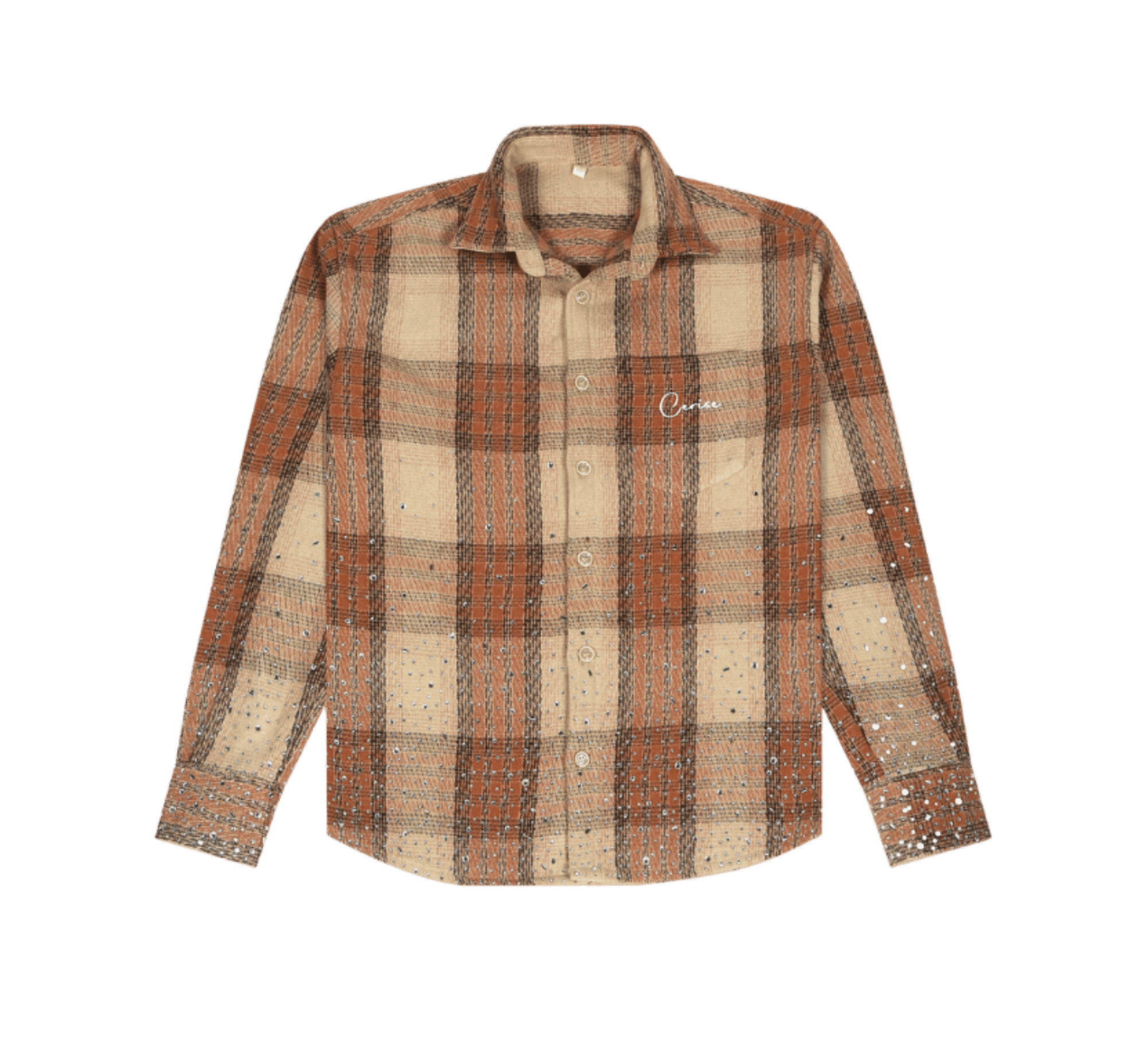 Cerise Clothing CERISE RHINESTONE FLANNEL