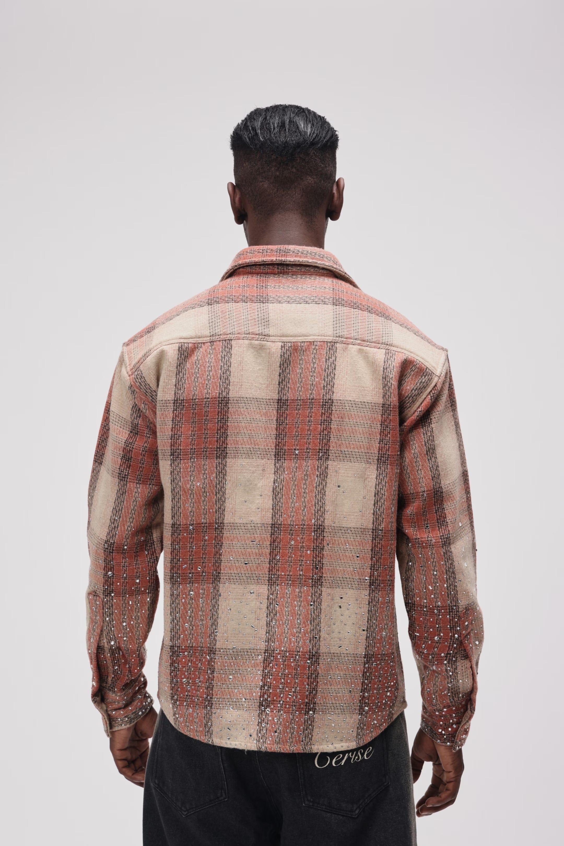 Cerise Clothing CERISE RHINESTONE FLANNEL