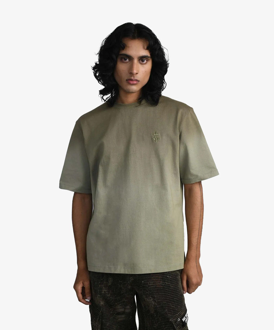 ALMOST GODS | ALPHA CROSS T-Shirt IN DIP { DYE GREEN