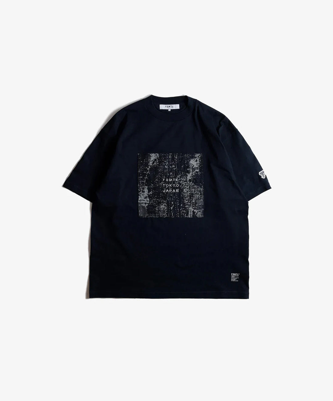 FDMTL | SQUARE JACQUARD T-Shirt { NAVY