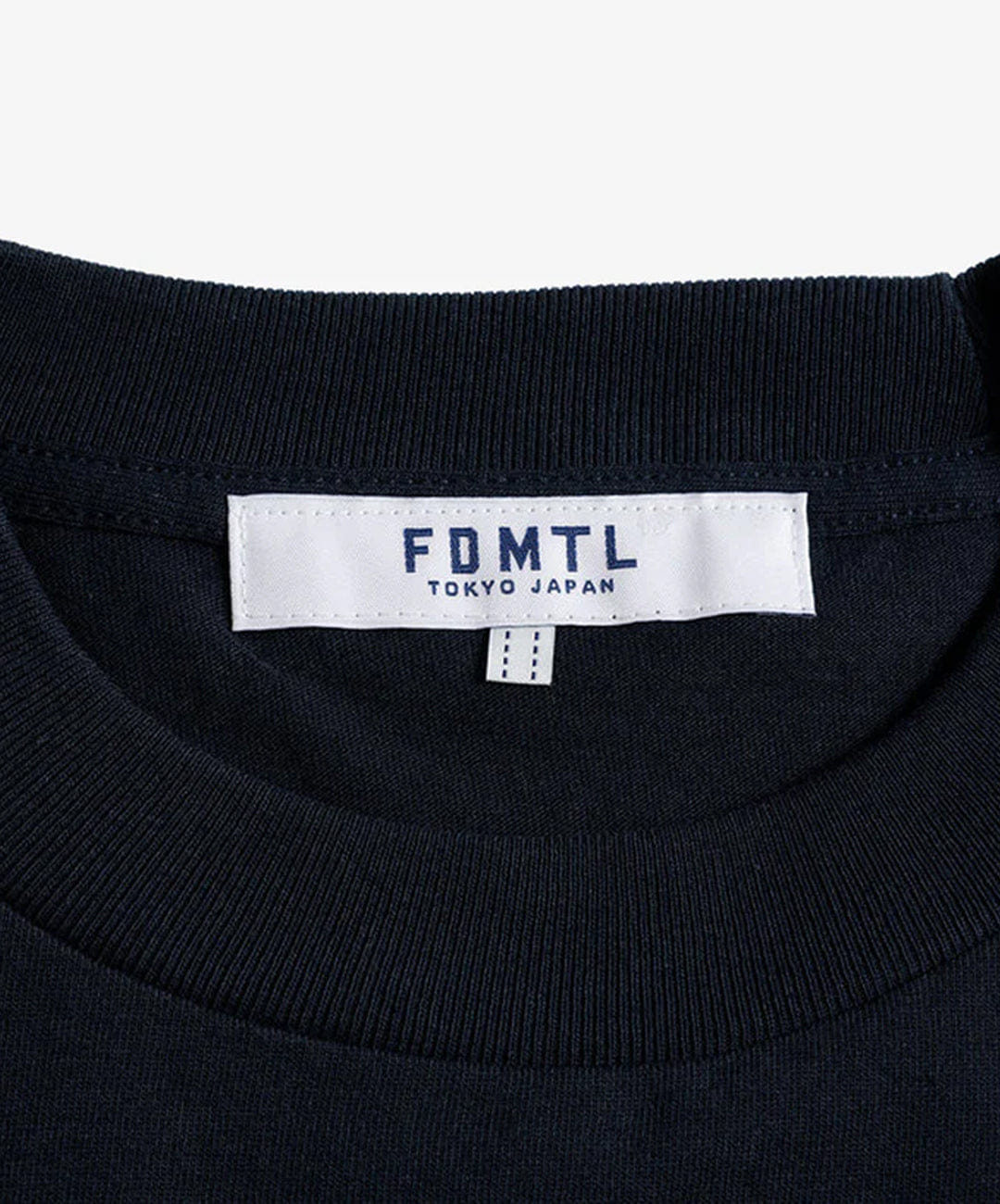 FDMTL | SQUARE JACQUARD T-Shirt { NAVY