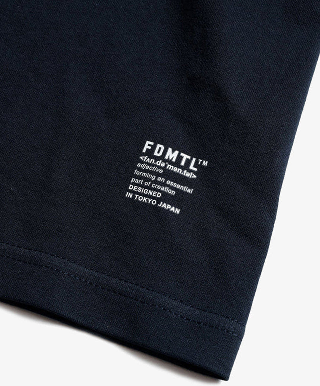 FDMTL | SQUARE JACQUARD T-Shirt { NAVY