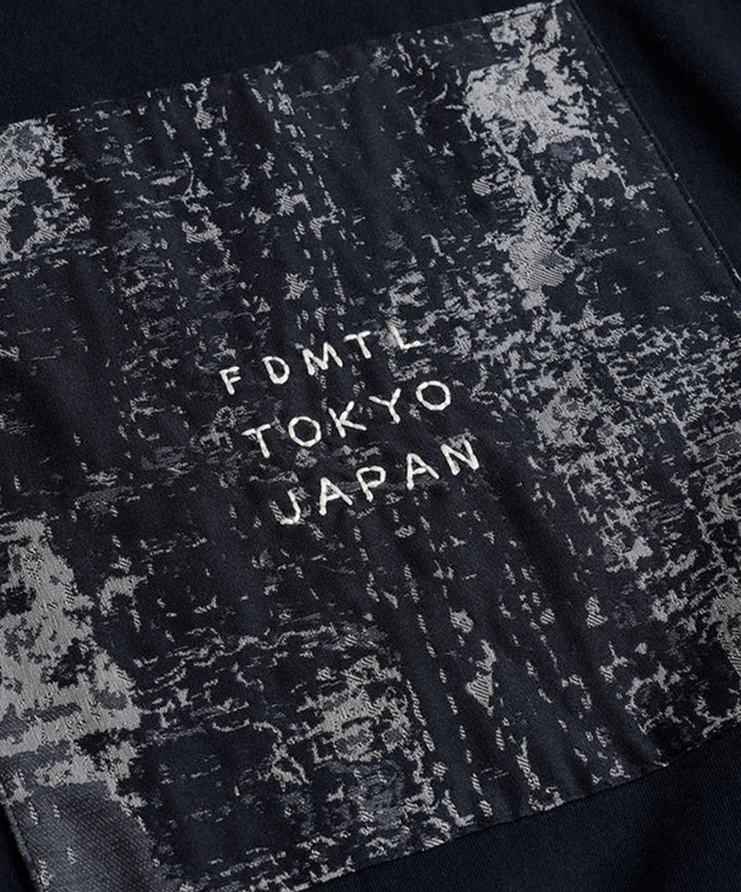 FDMTL | SQUARE JACQUARD T-Shirt { NAVY