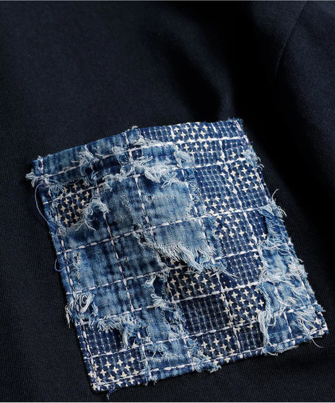 FDMTL | BORO POCKET T-Shirt { NAVY