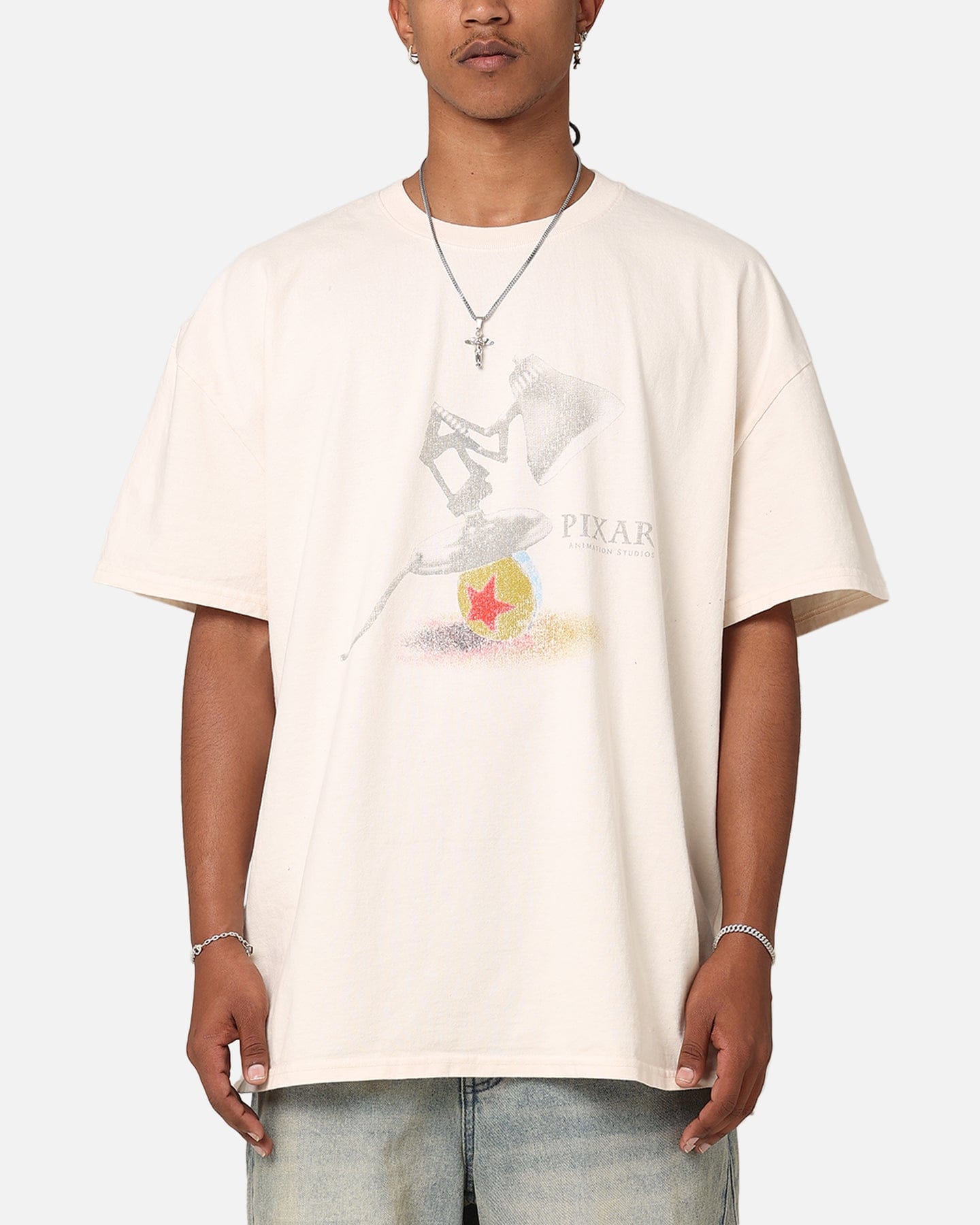 American Thrift 73Studio x Pixar Heavyweight T - Shirt Off White