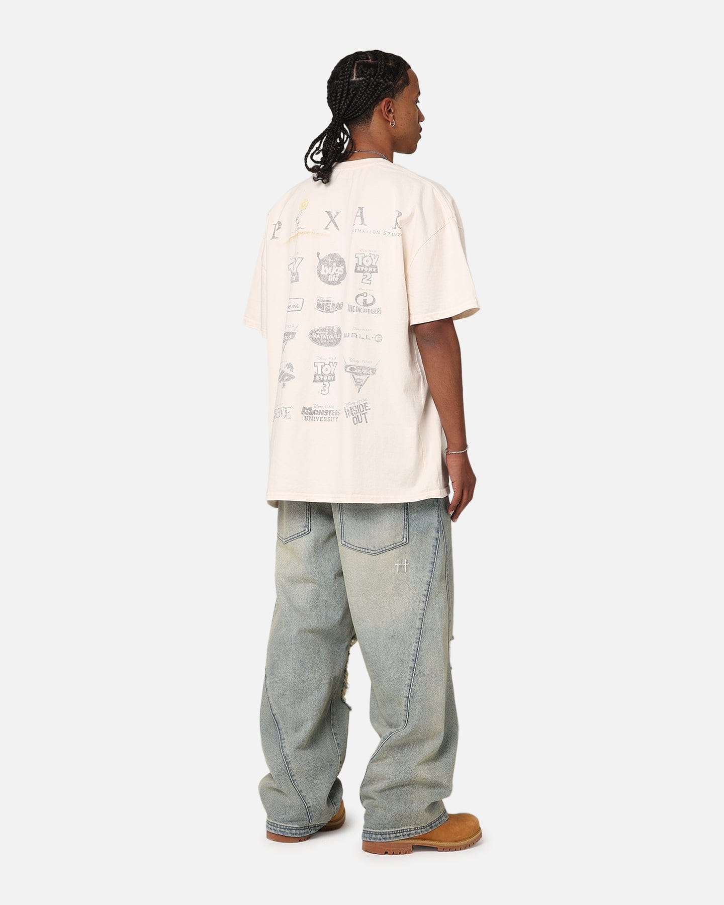 American Thrift 73Studio x Pixar Heavyweight T - Shirt Off White