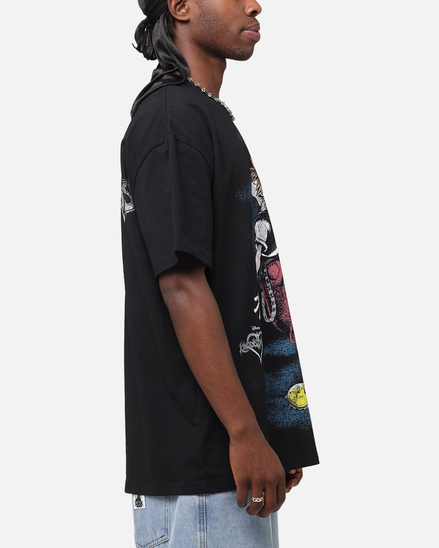 73studio Disney Kingdom Hearts Sora Heavyweight T - Shirt Black
