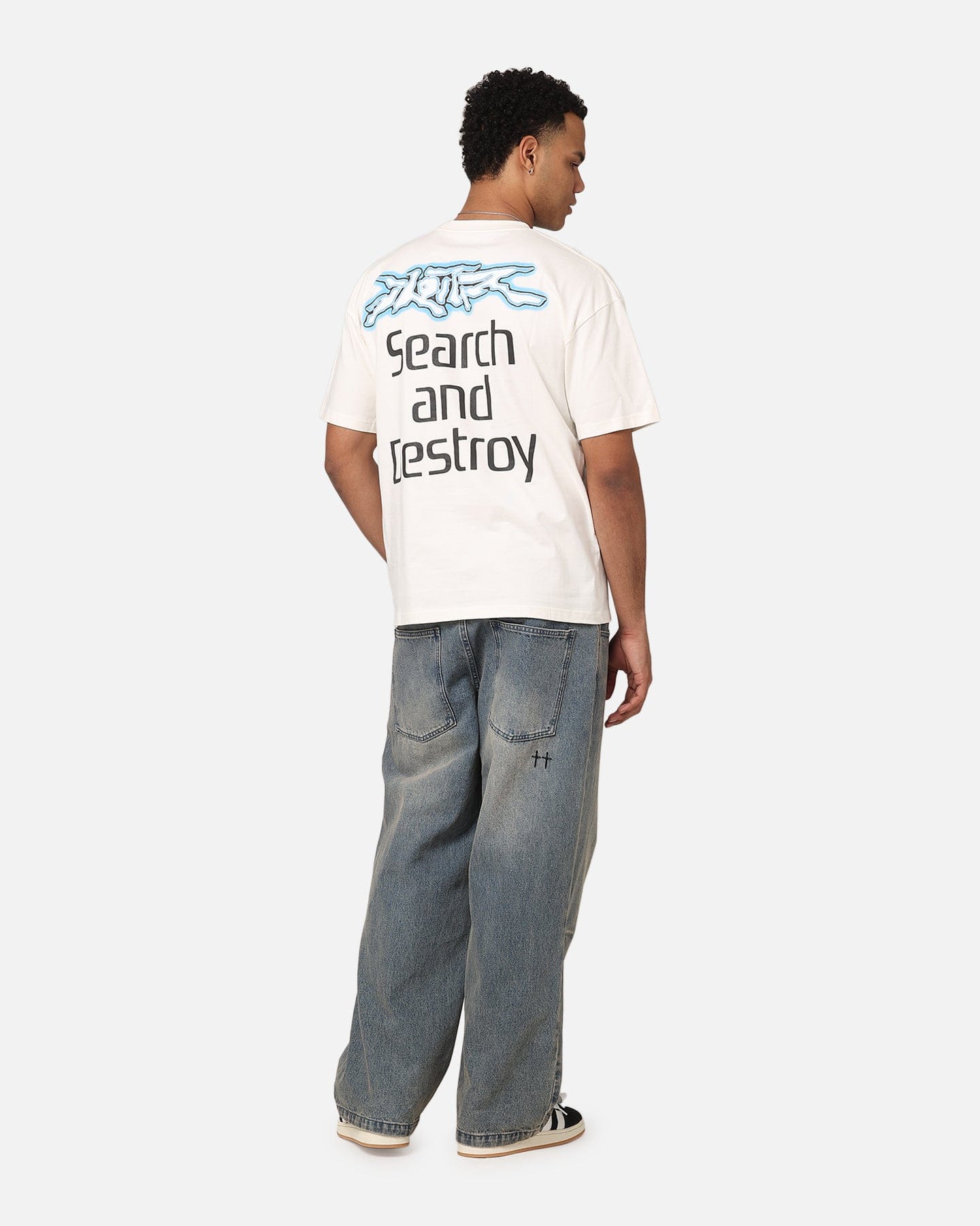 Loiter Search And Destroy T - Shirt Off White