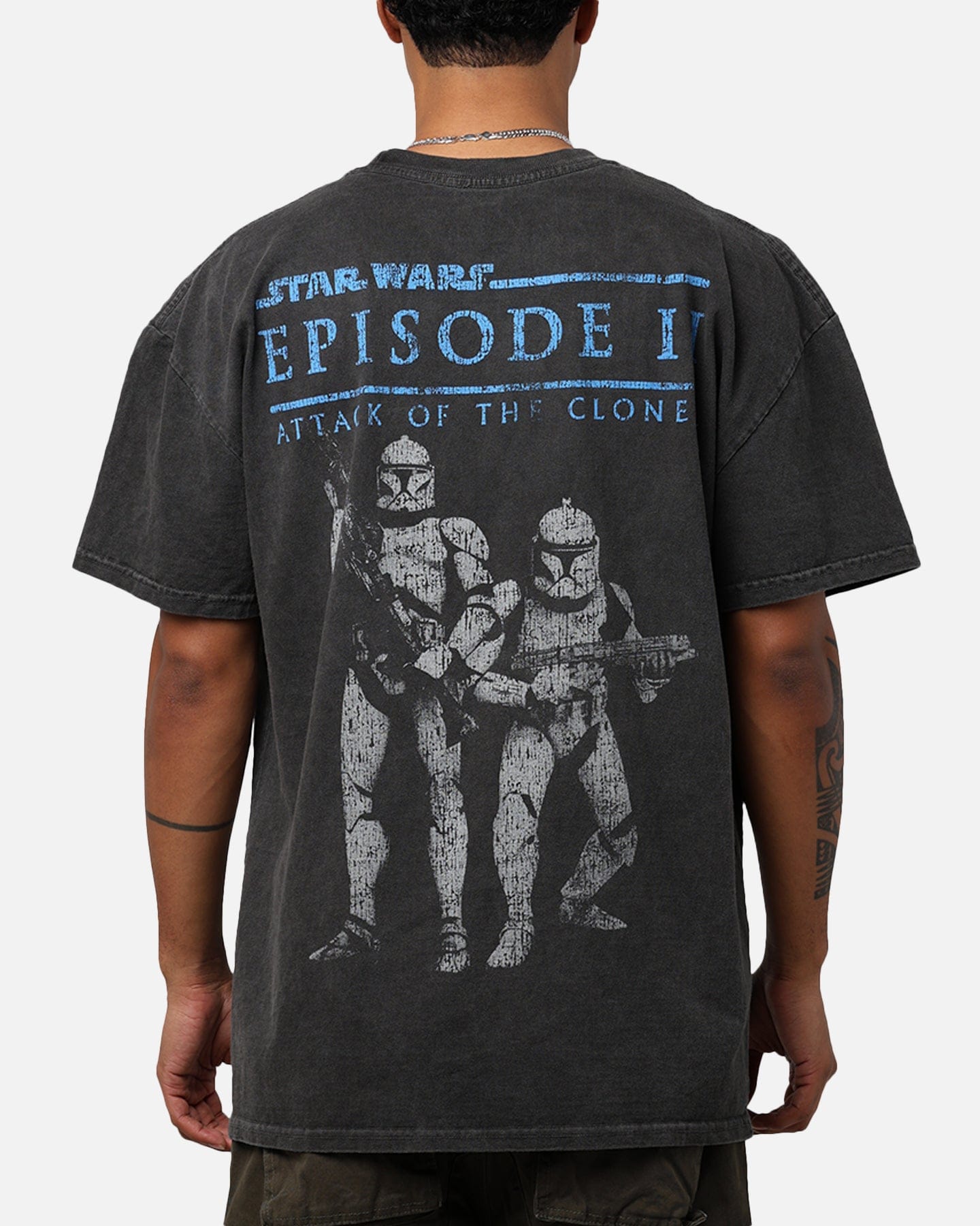 73studio Star Wars Episode II '02 Heavyweight Vintage T - Shirt Black Wash