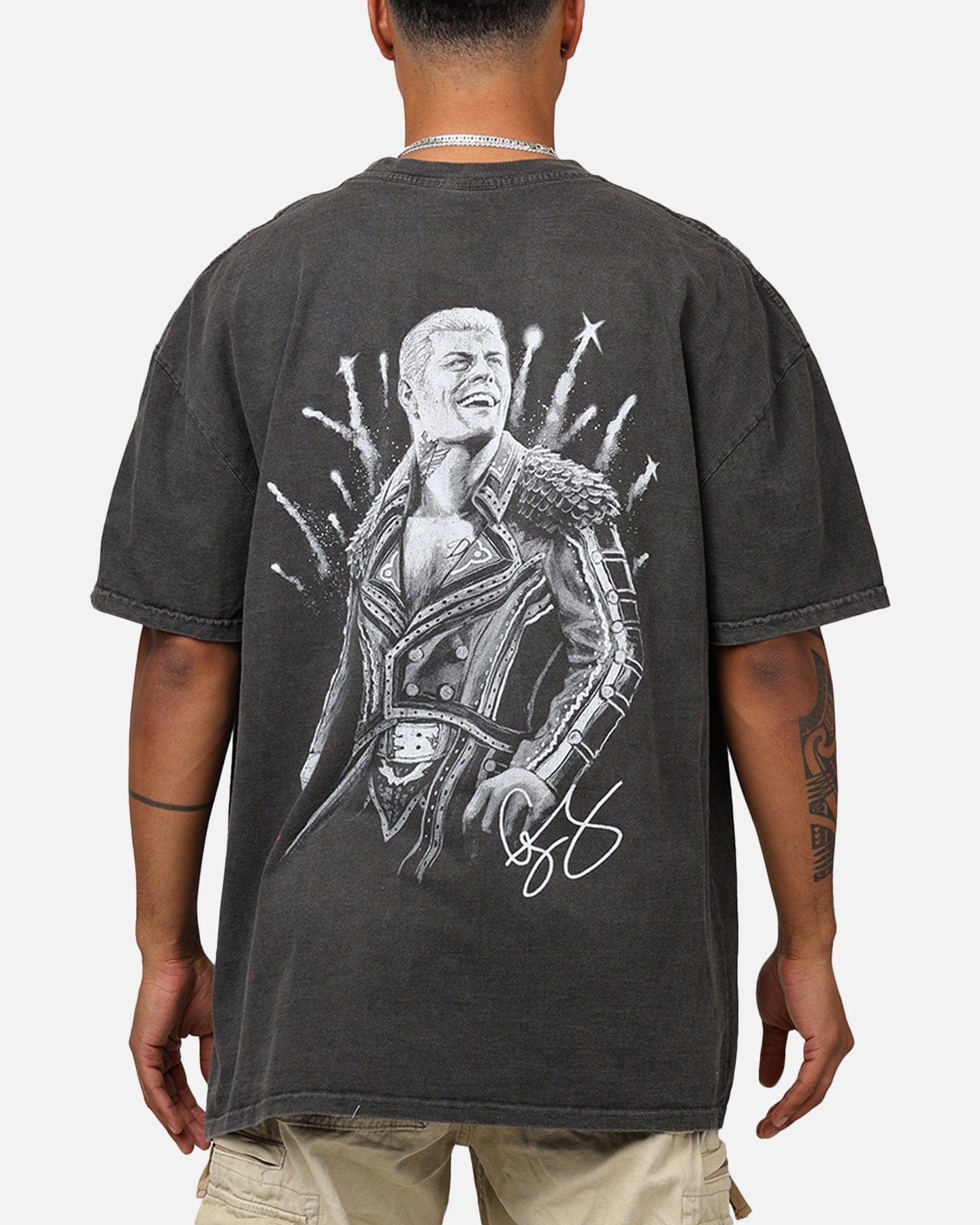Culture KINGS x WWE Cody Rhodes Heavyweight T - Shirt Black Wash