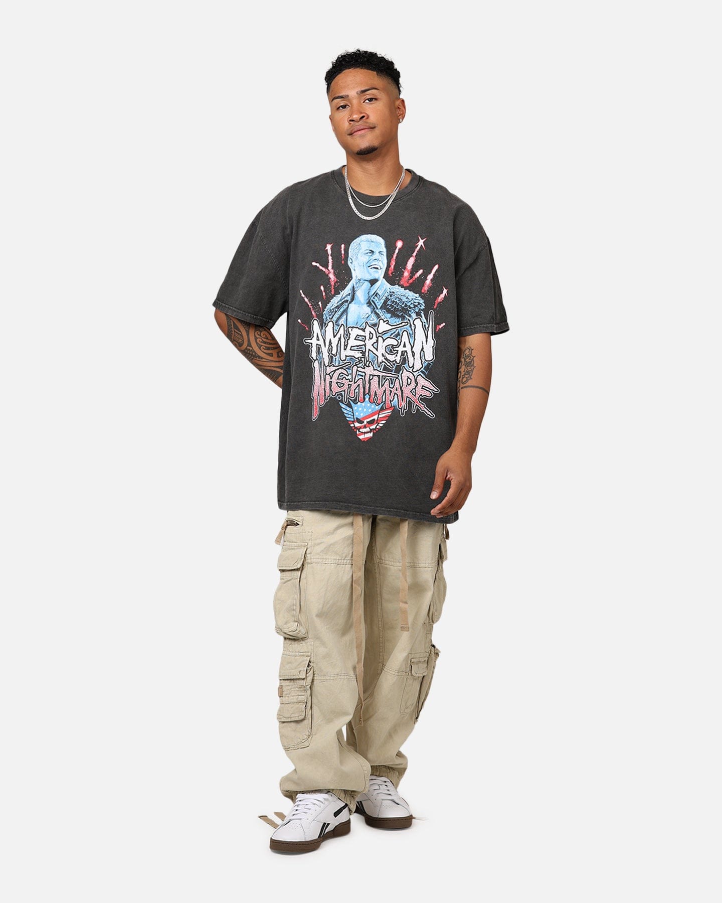 Culture KINGS x WWE Cody Rhodes Heavyweight T - Shirt Black Wash