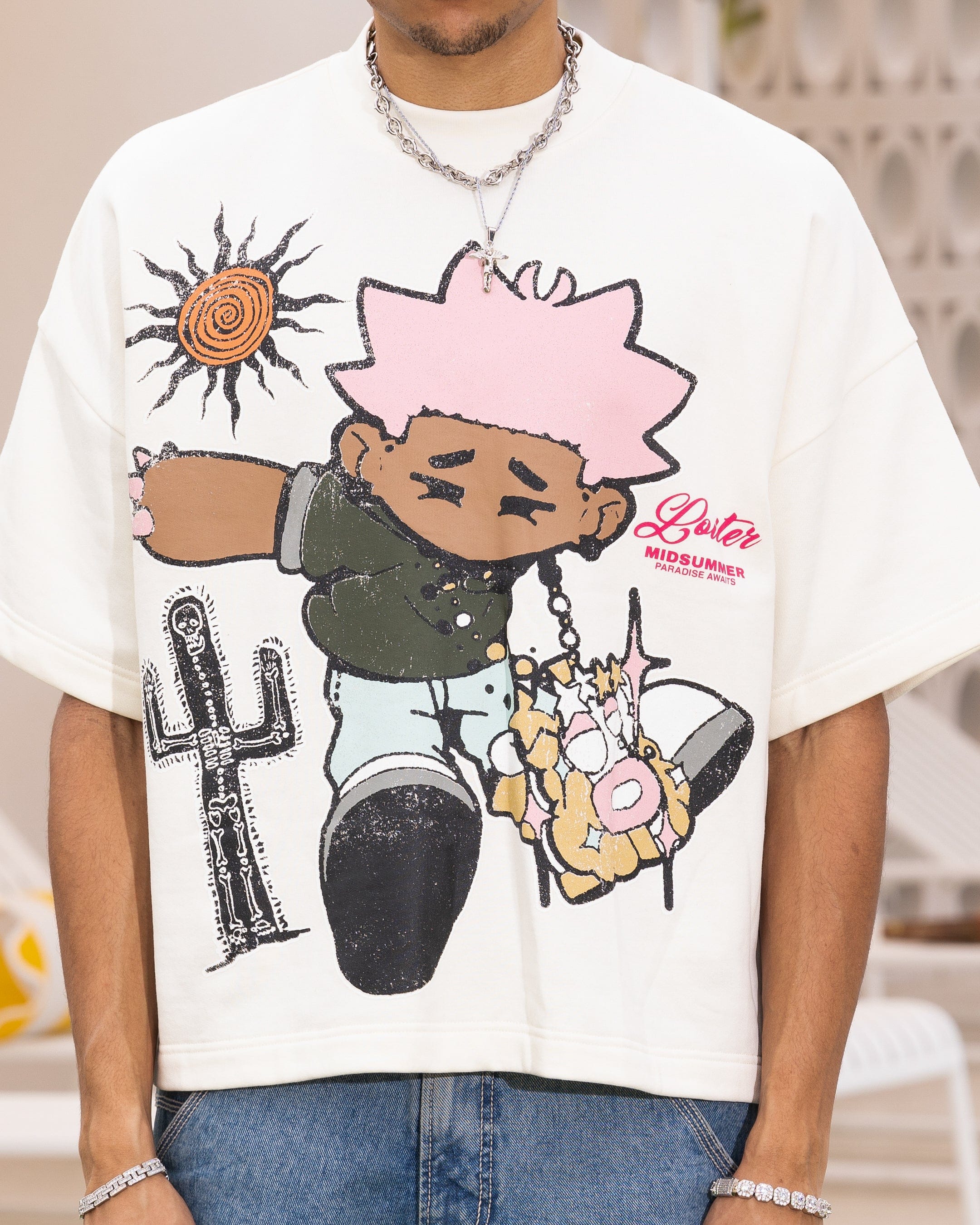 Loiter Palm Spring Box T - Shirt Off White