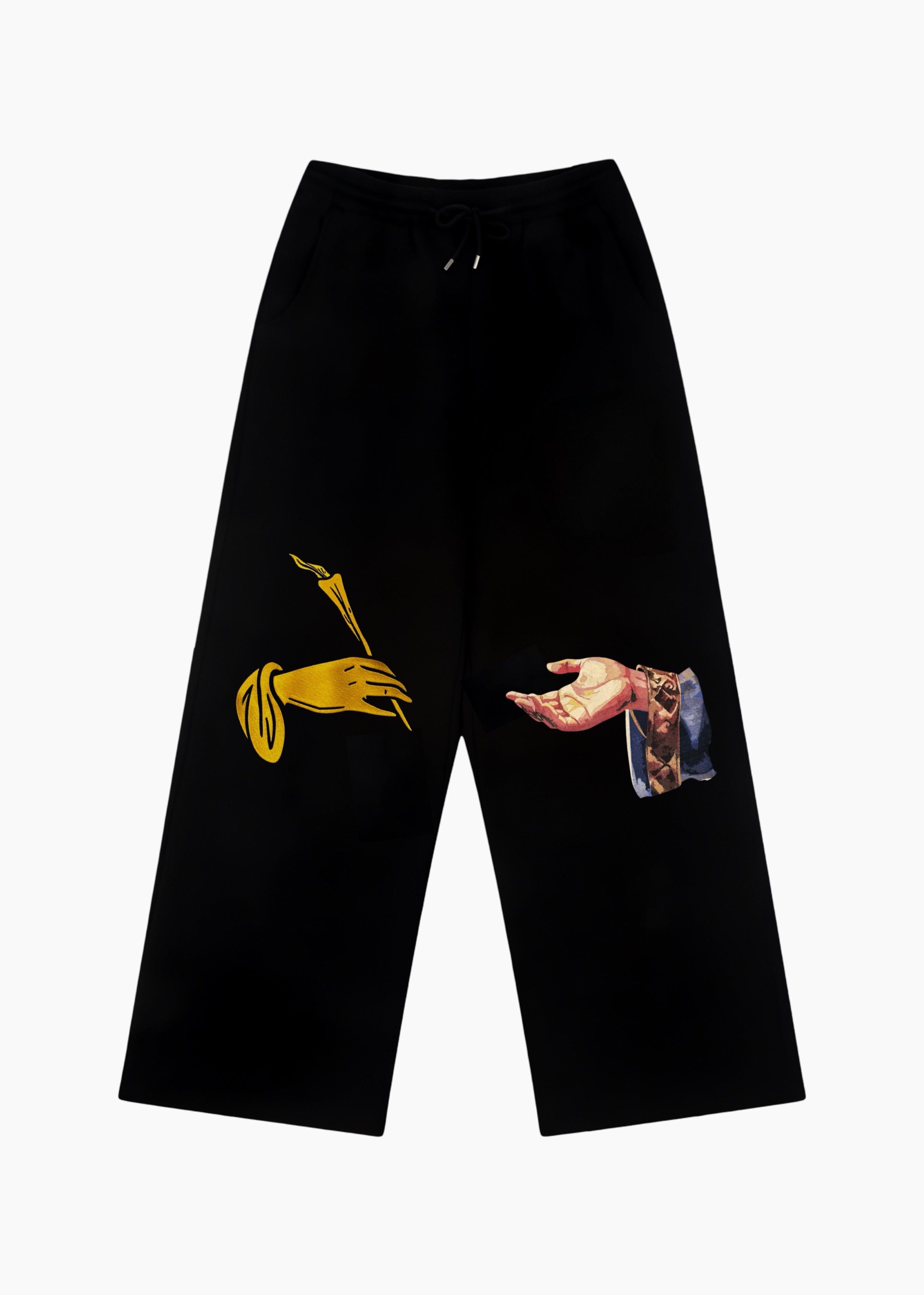 Elvn.tee HANDS OF ETERNITY SWEATPANTS | BLACK