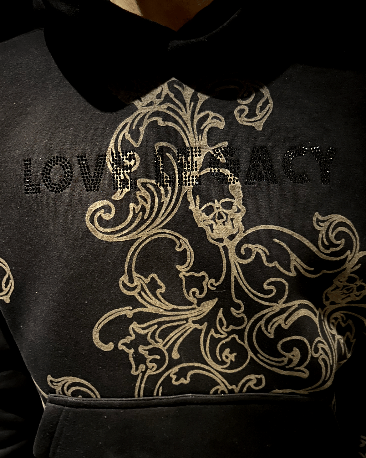 Love Legacy BAROQUE SKULL HOODIE