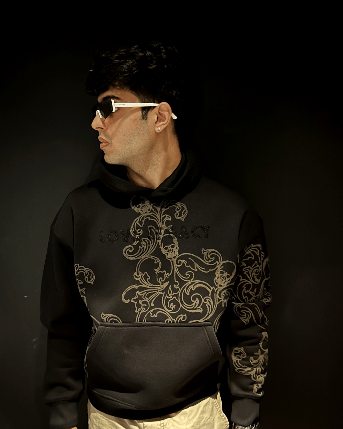 Love Legacy BAROQUE SKULL HOODIE