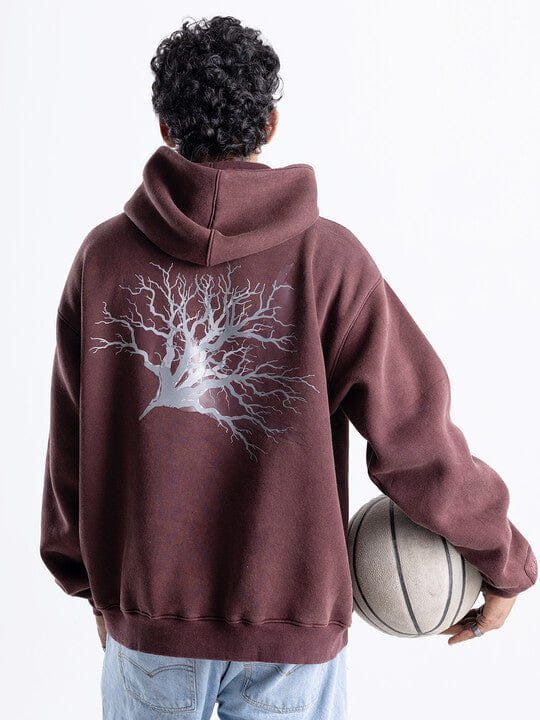 Off Sinners Acid Wash Hoodie - Raven Born