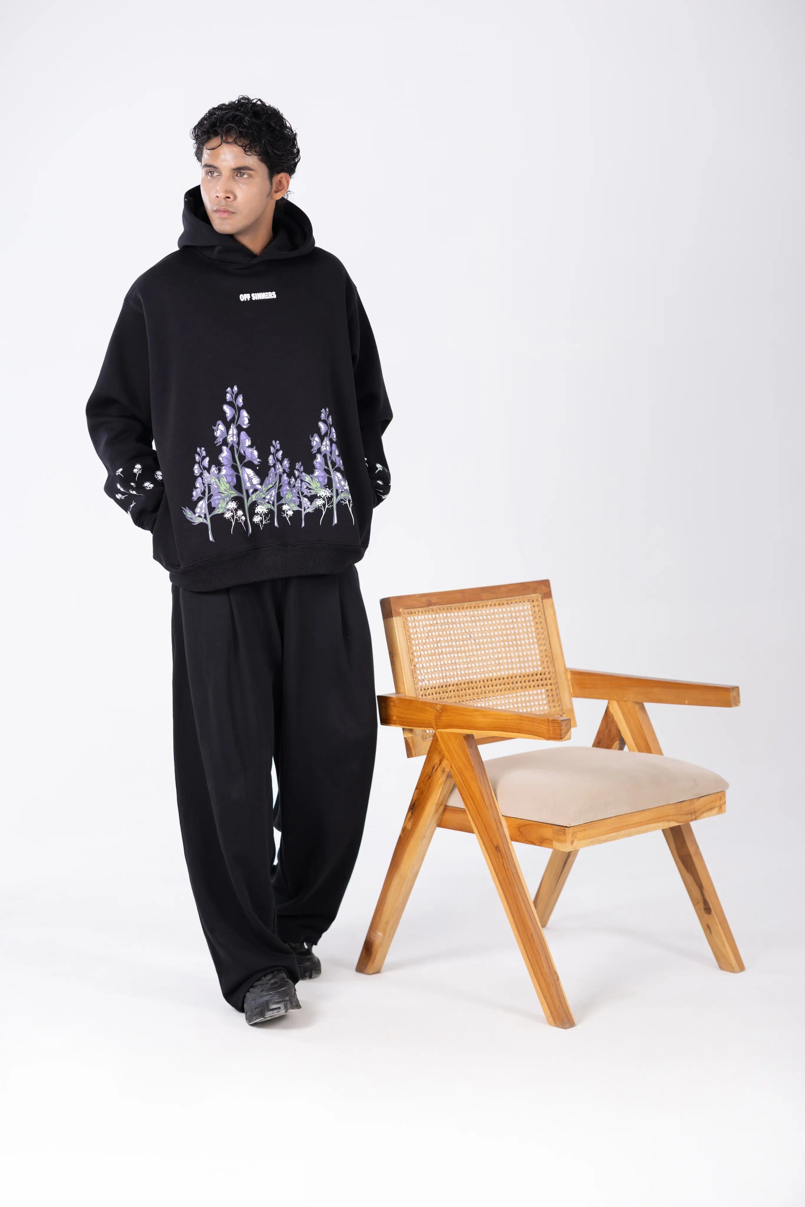 Off Sinners Black Hoodie - Last Bloom