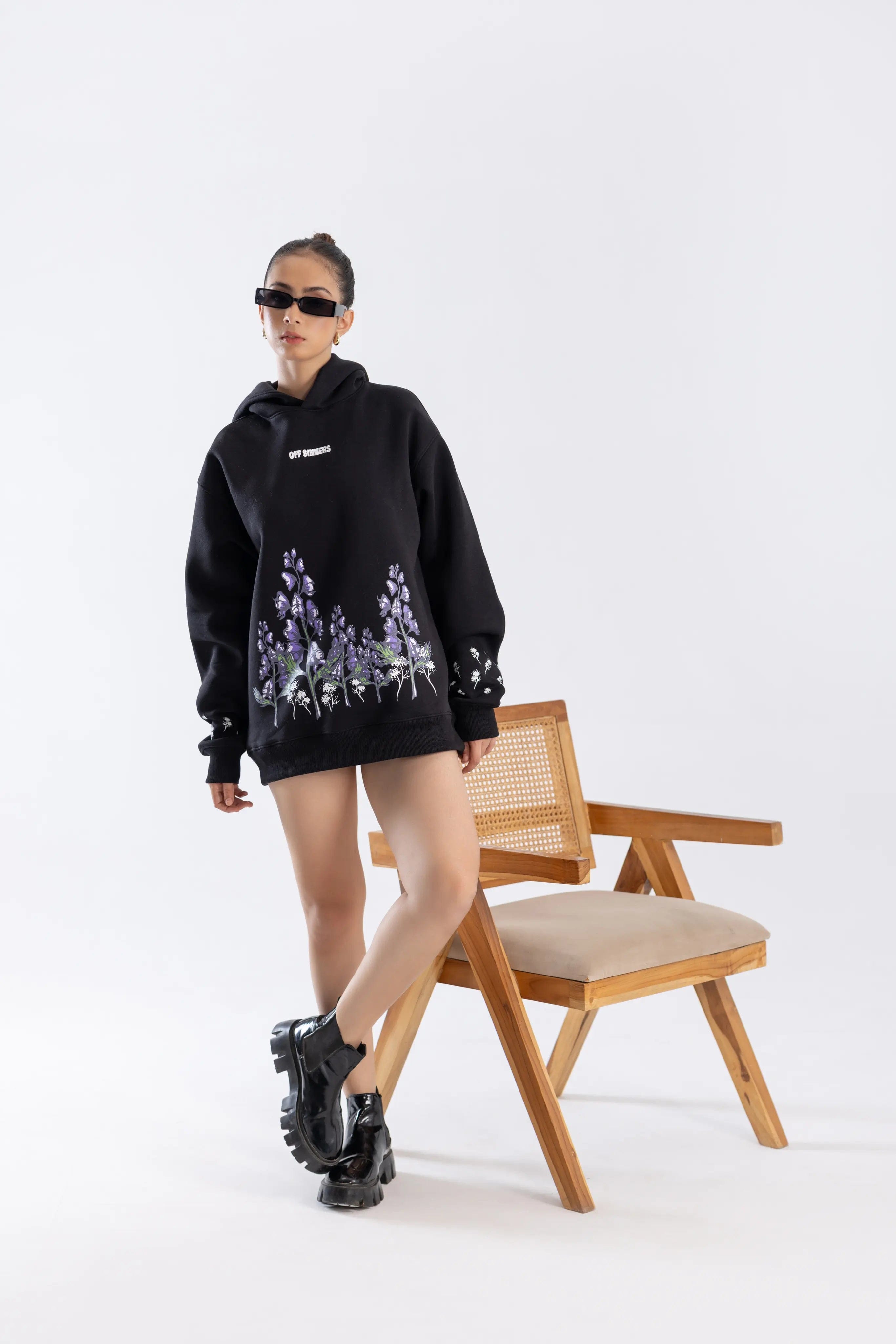 Off Sinners Black Hoodie - Last Bloom
