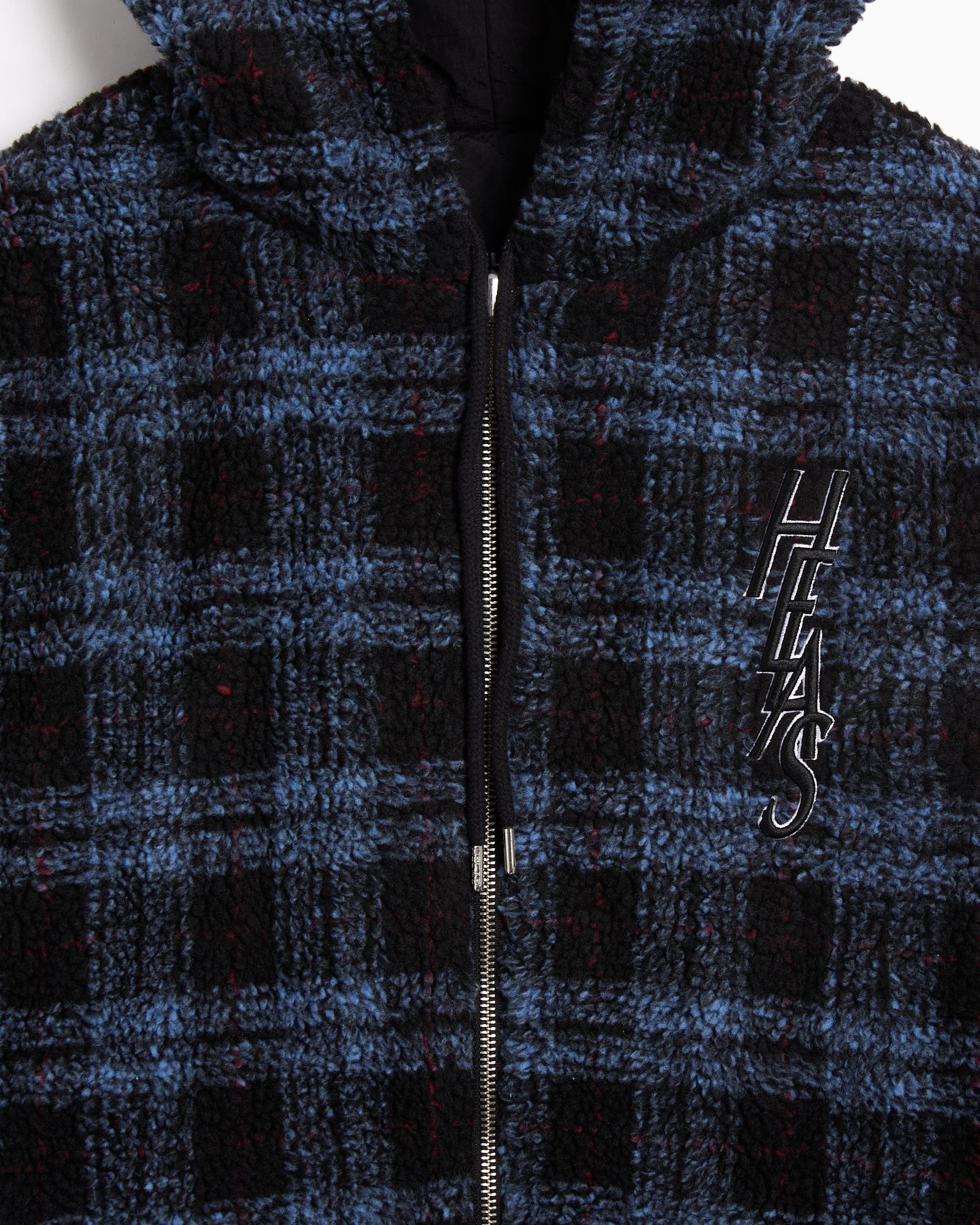 Hélas. Sudadera con cremallera de cuadros Relaxed Hélas. Ocaro para hombre