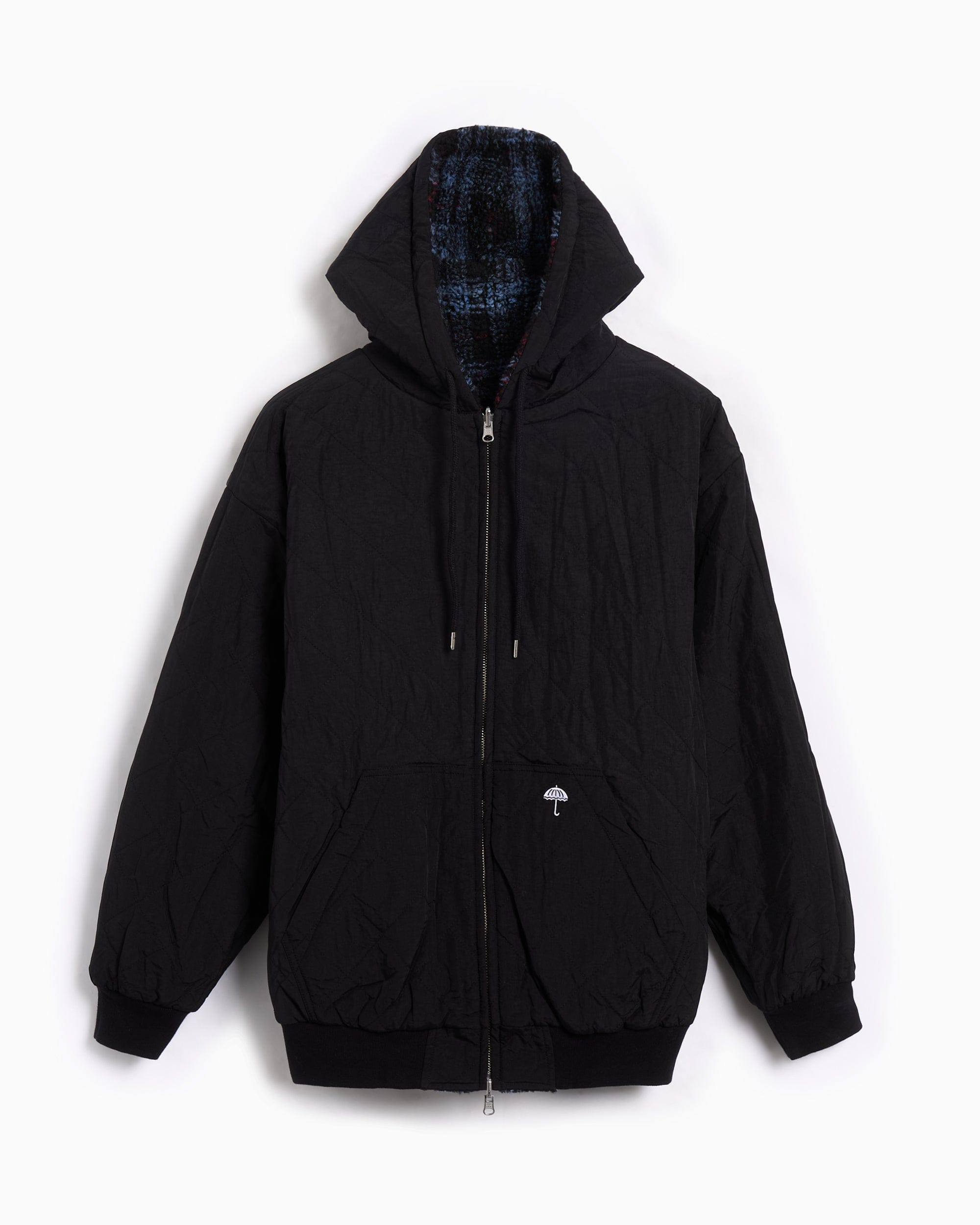 Hélas. Sudadera con cremallera de cuadros Relaxed Hélas. Ocaro para hombre