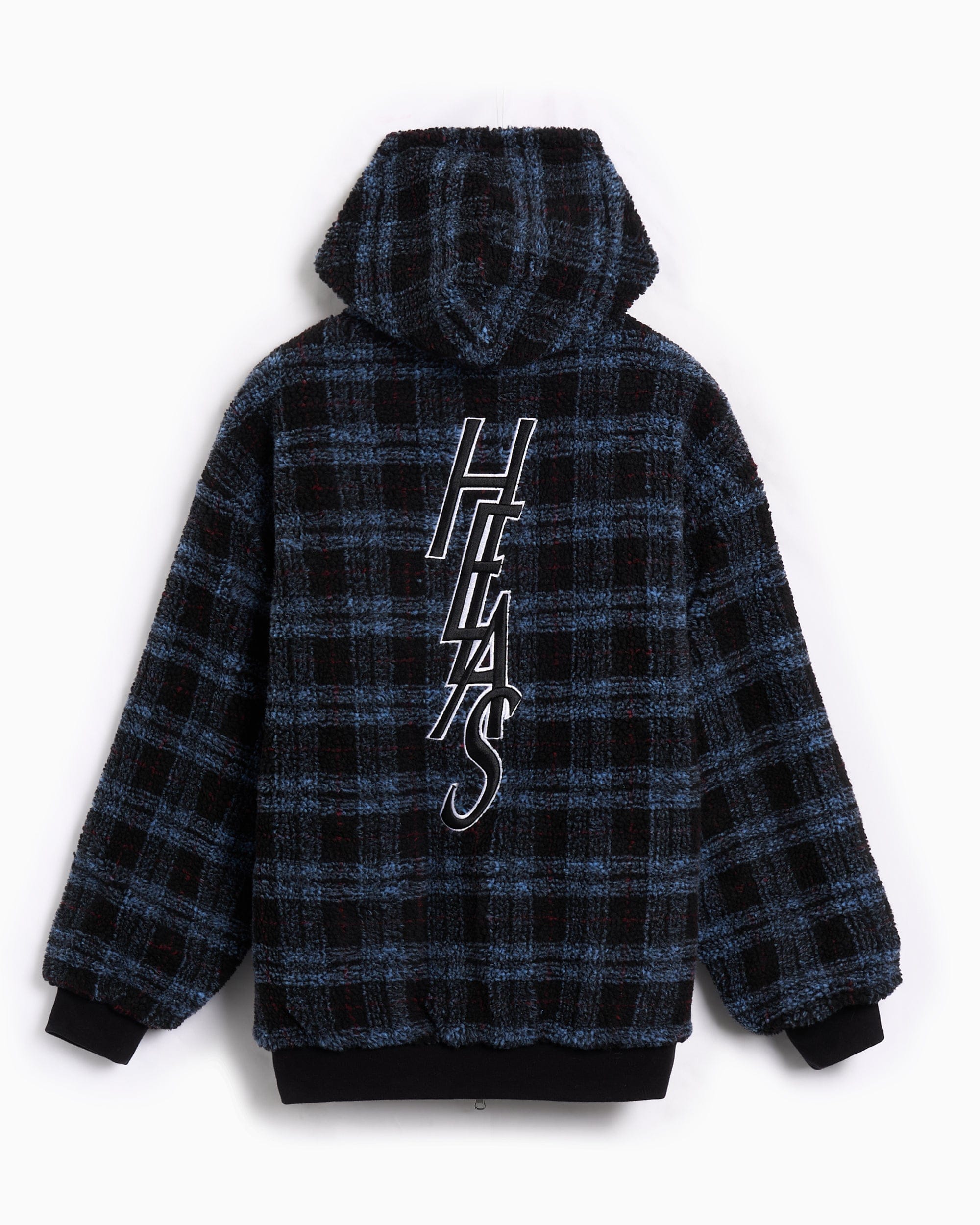 Hélas. Sudadera con cremallera de cuadros Relaxed Hélas. Ocaro para hombre