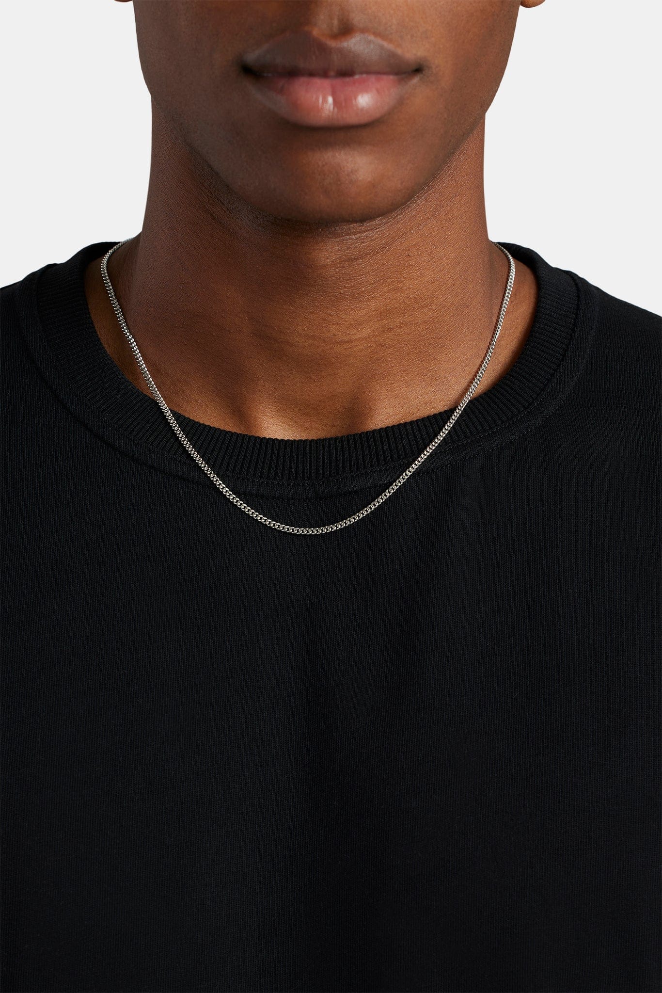 Cernucci Micro Cuban Chain - 2.5 mm - White