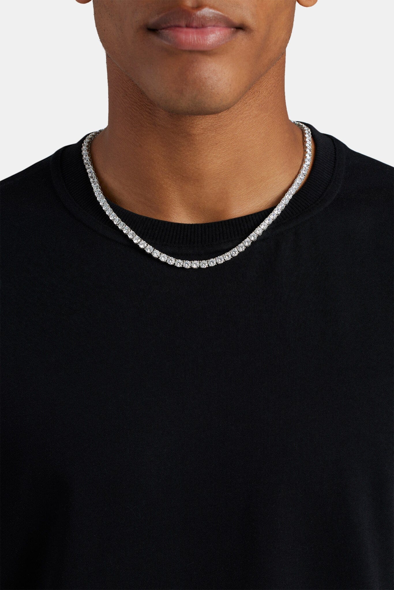 Cernucci Tennis Chain - 5 mm - White