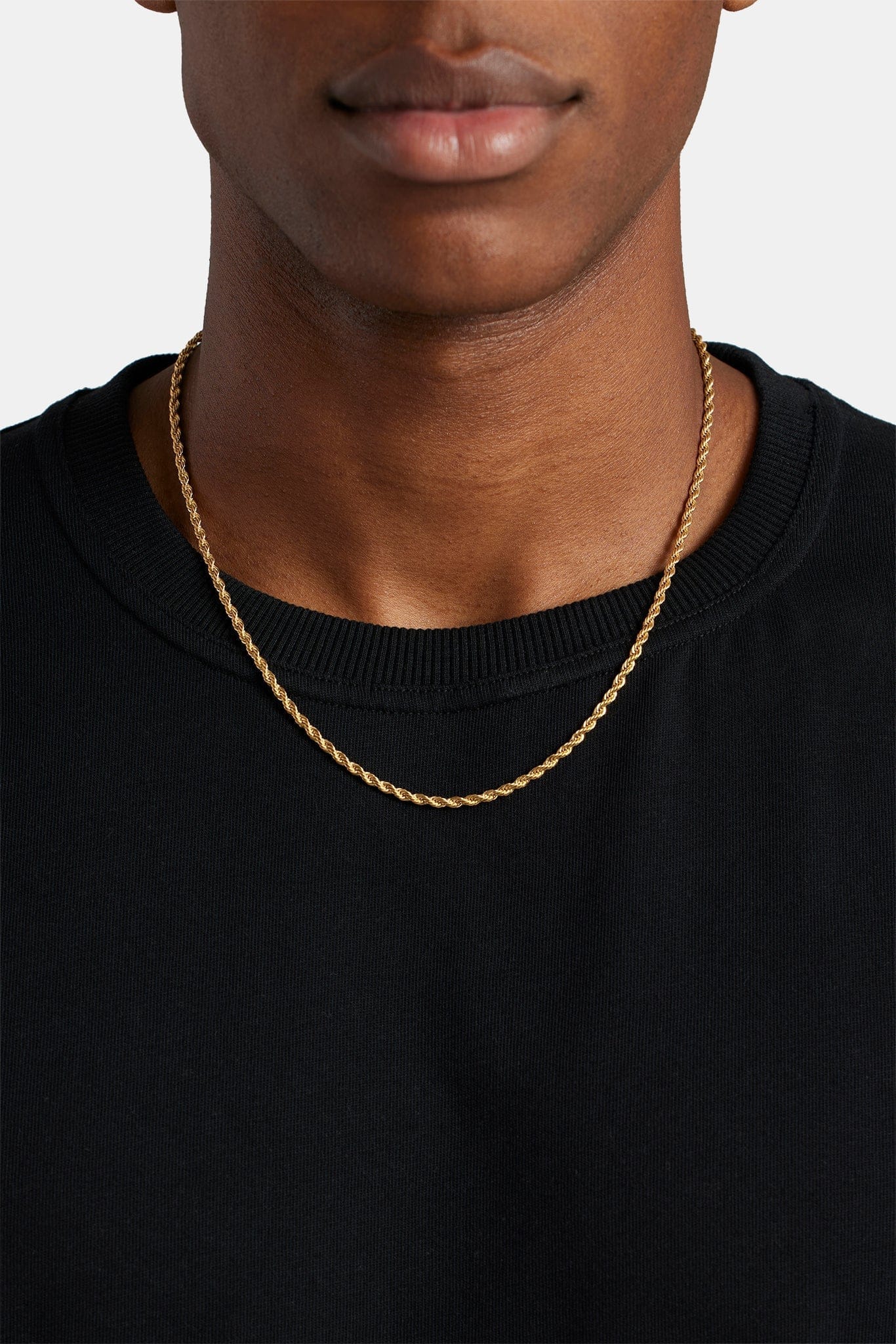 Cernucci 3 mm Rope Chain - Gold