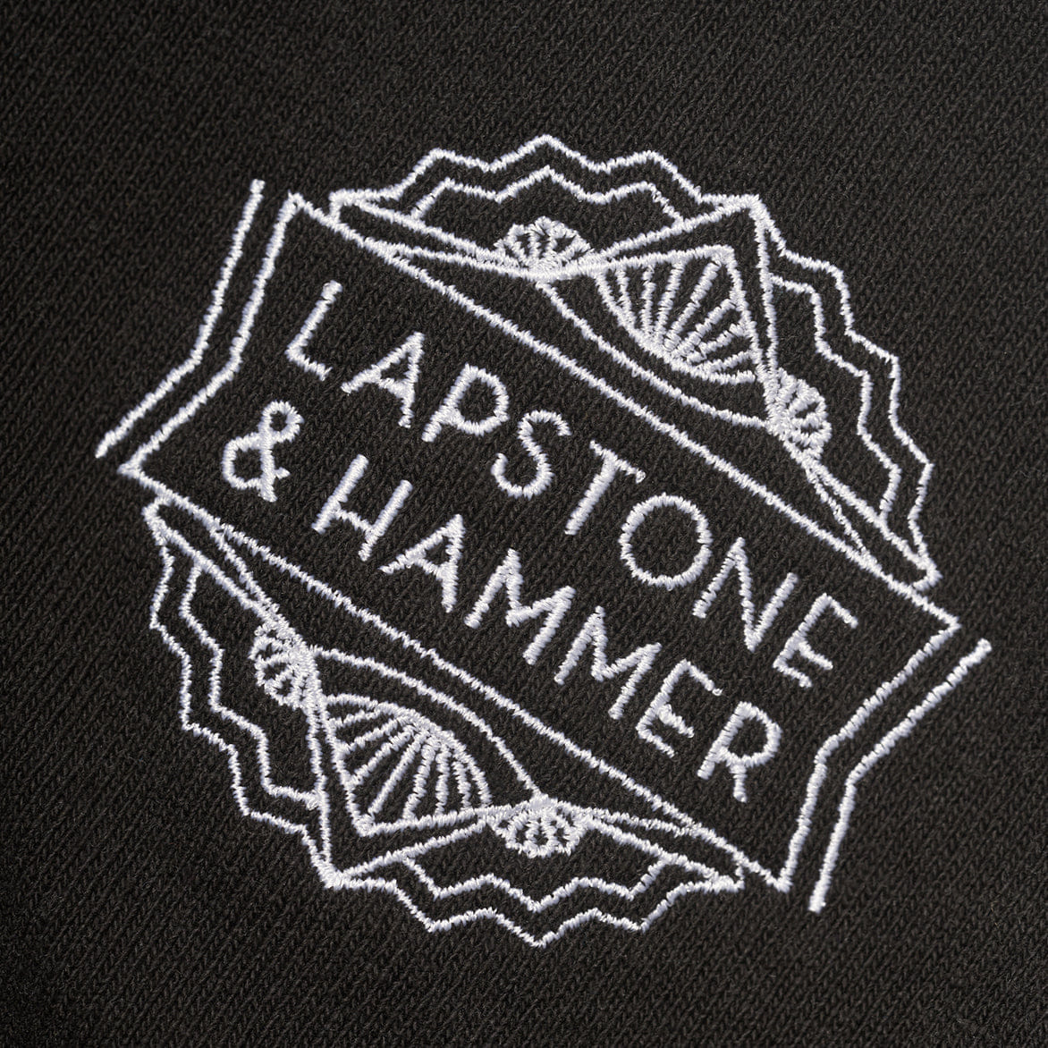 Lapstone & Hammer LAPSTONE FOR BARBARIAN RUGBY SHIRT - BLACK