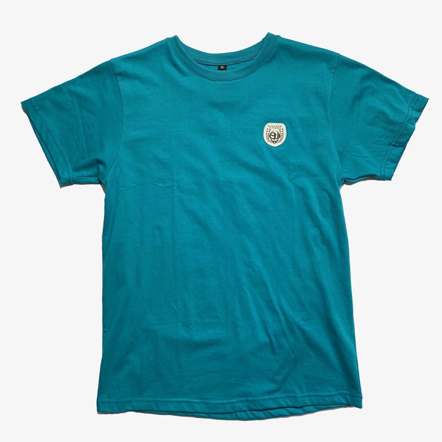 Logo Sneaker Junkies Patch Logo T-Shirt Aqua