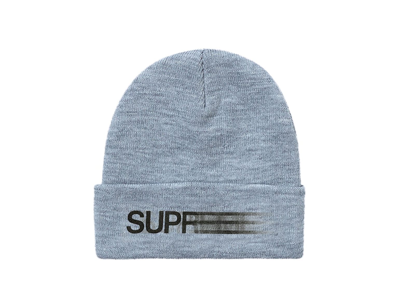 Supreme Clothing & Accessories Supreme Motion Logo Beanie Heather Grey