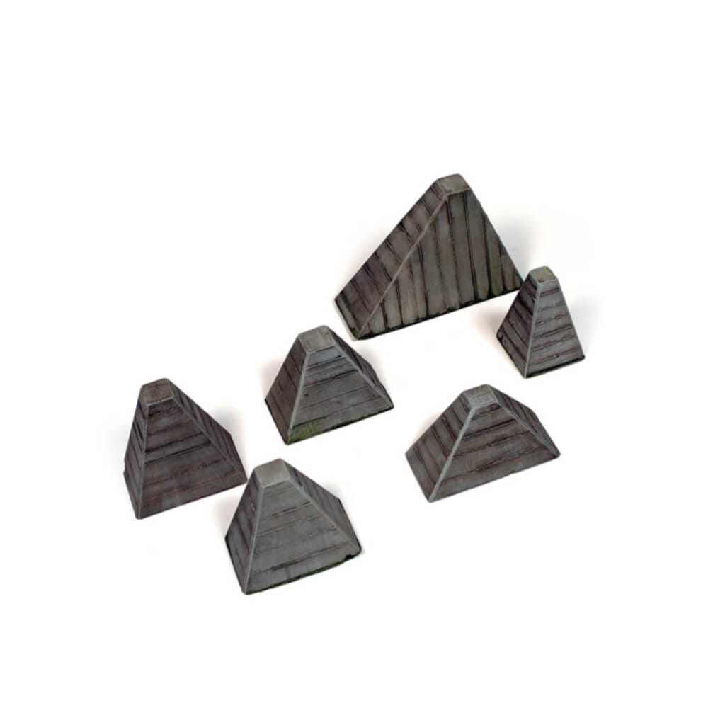 Vallejo Scenic Accessories - Höckerhindernis Anti - Tank Barriers