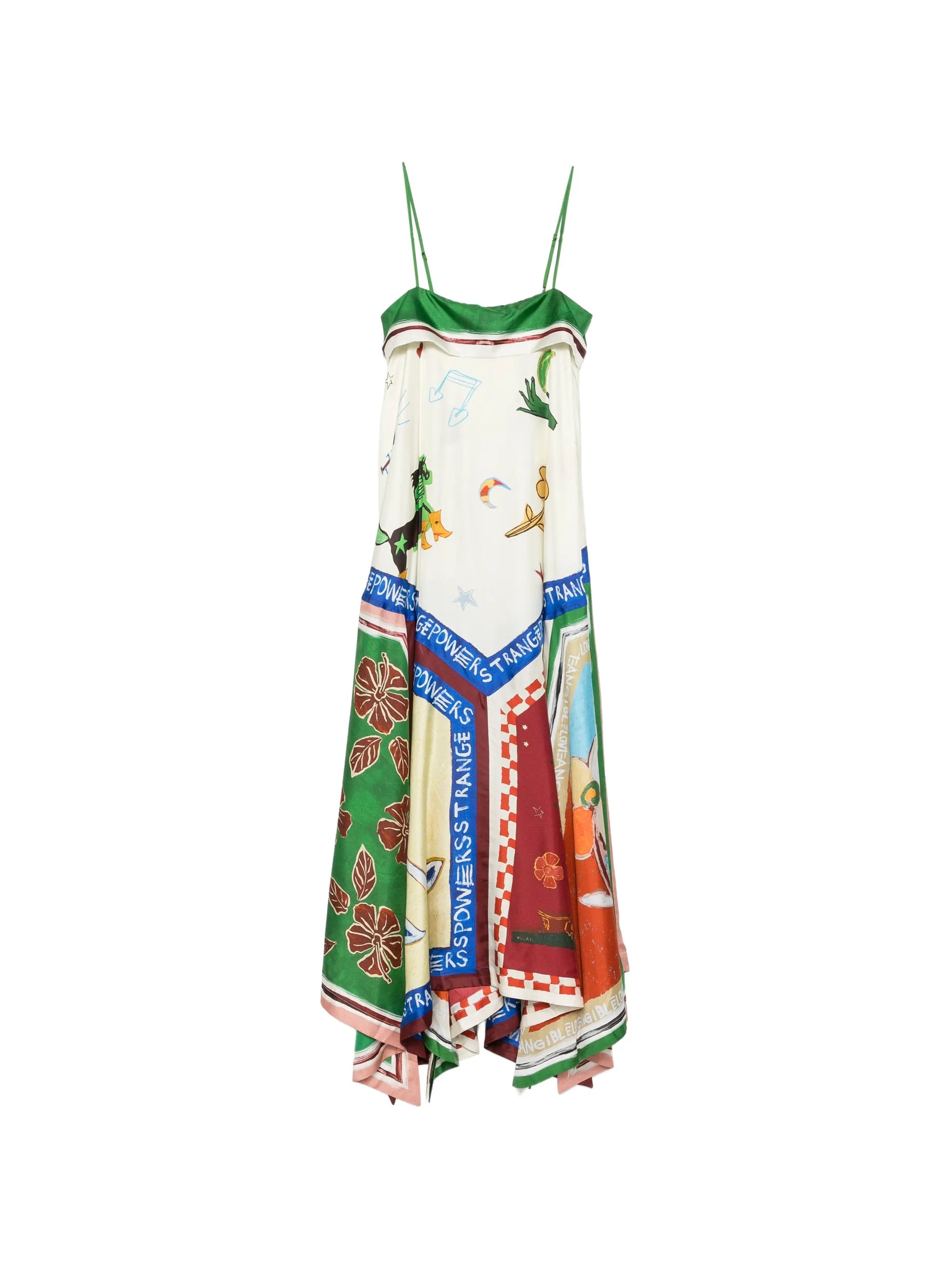Alemais Tangible Love handkerchief - hem midi dress