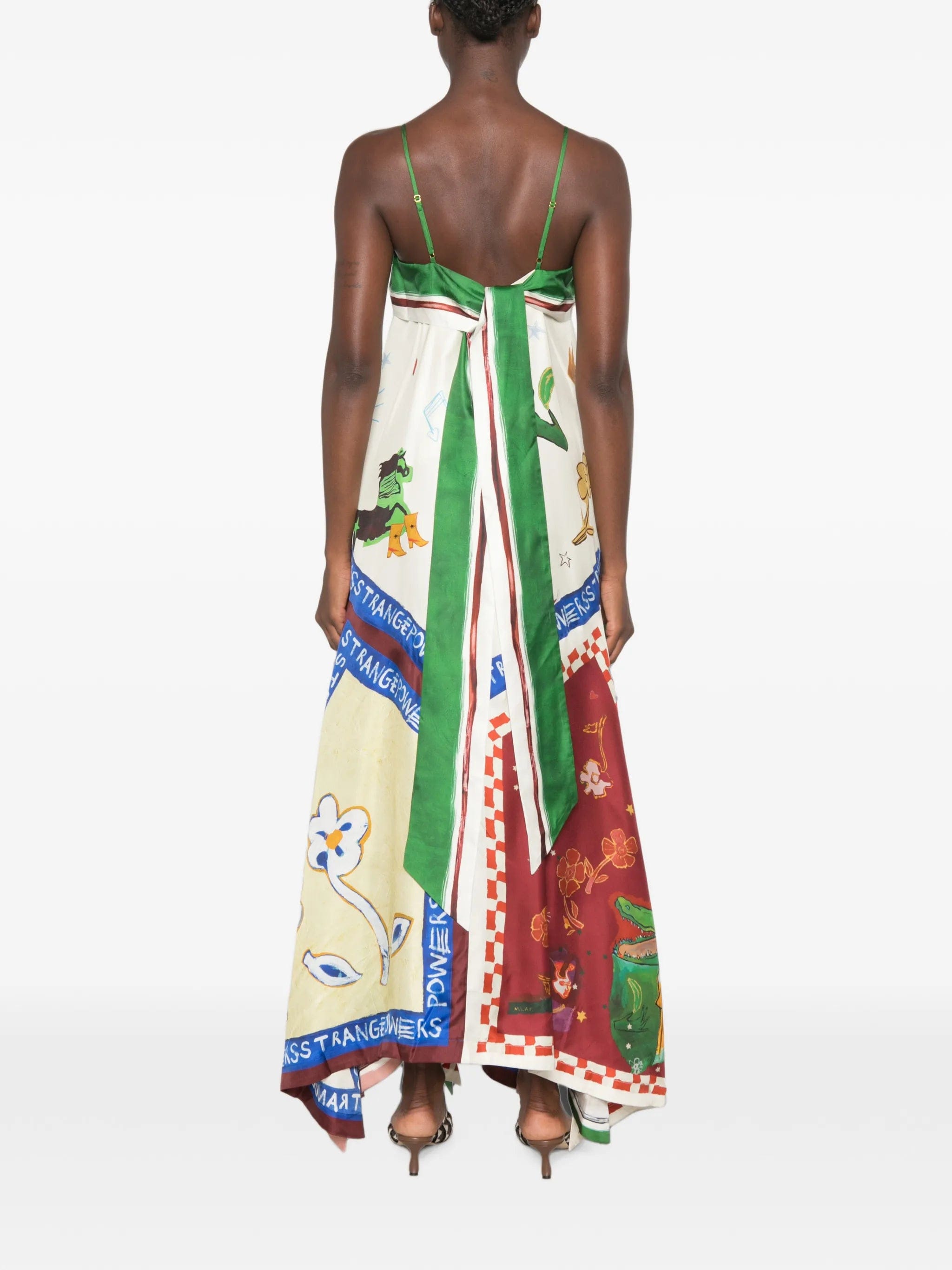 Alemais Tangible Love handkerchief - hem midi dress