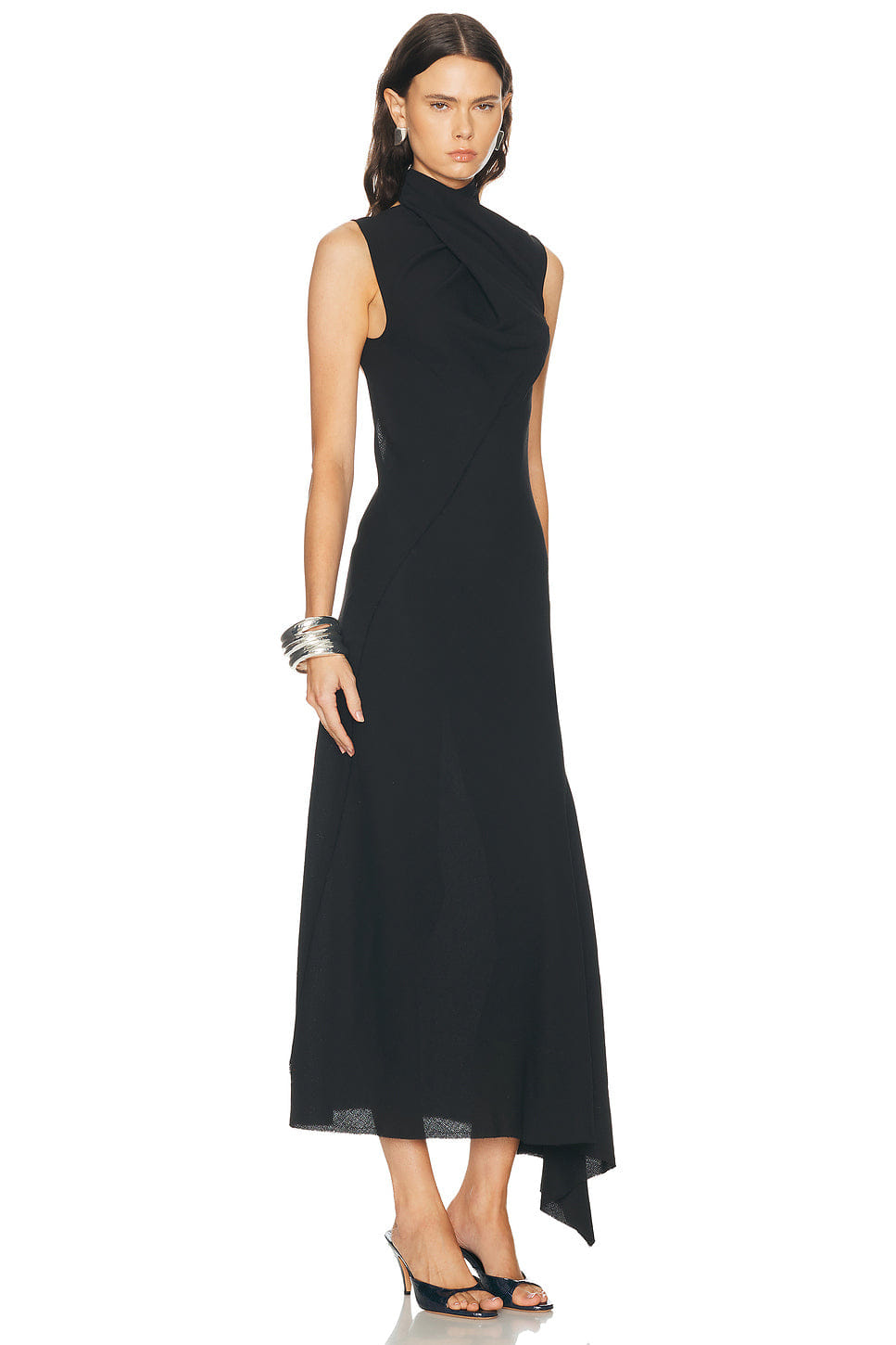 THE Attico Turtleneck Midi Dress