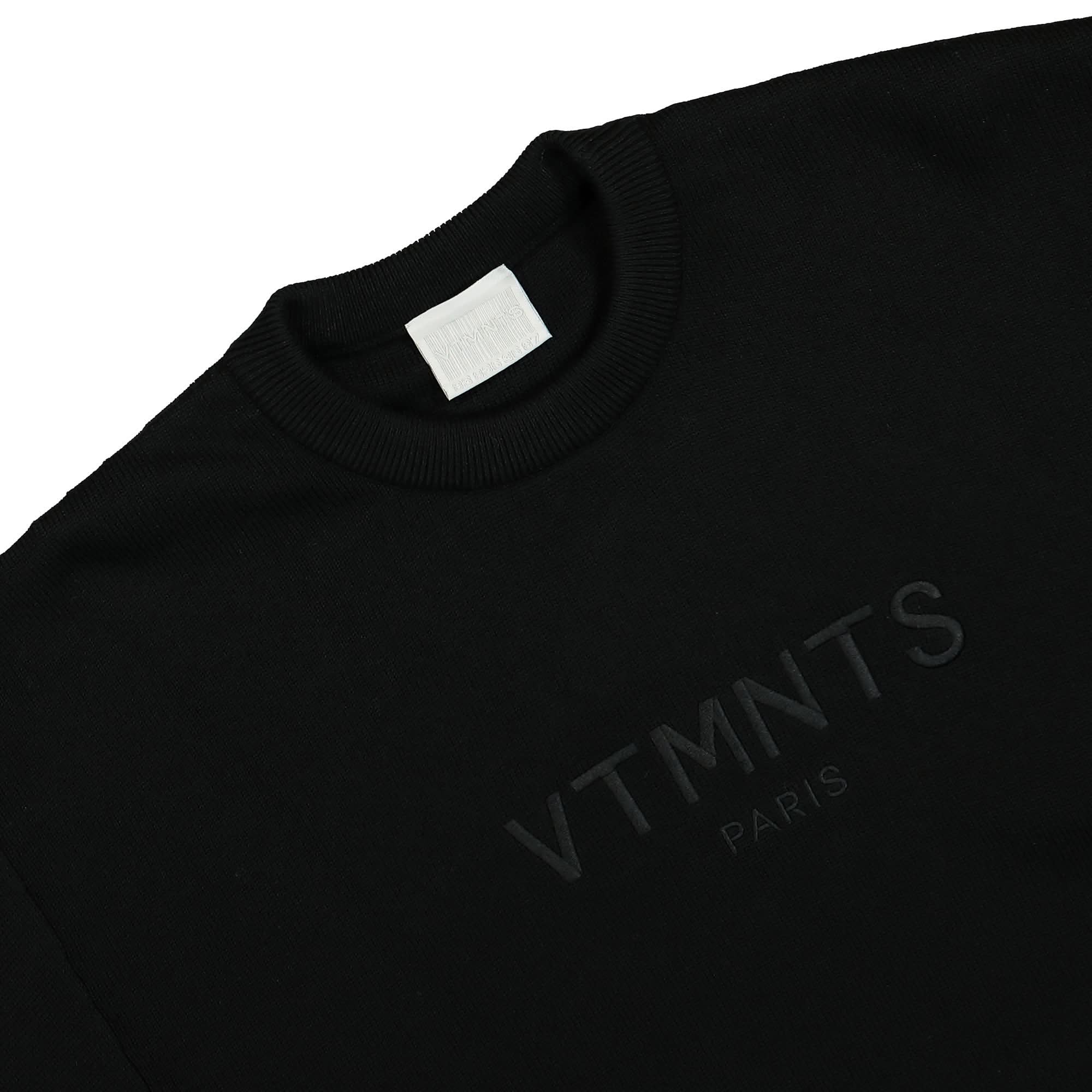 Vtmnts Paris Logo Knitted Sweater