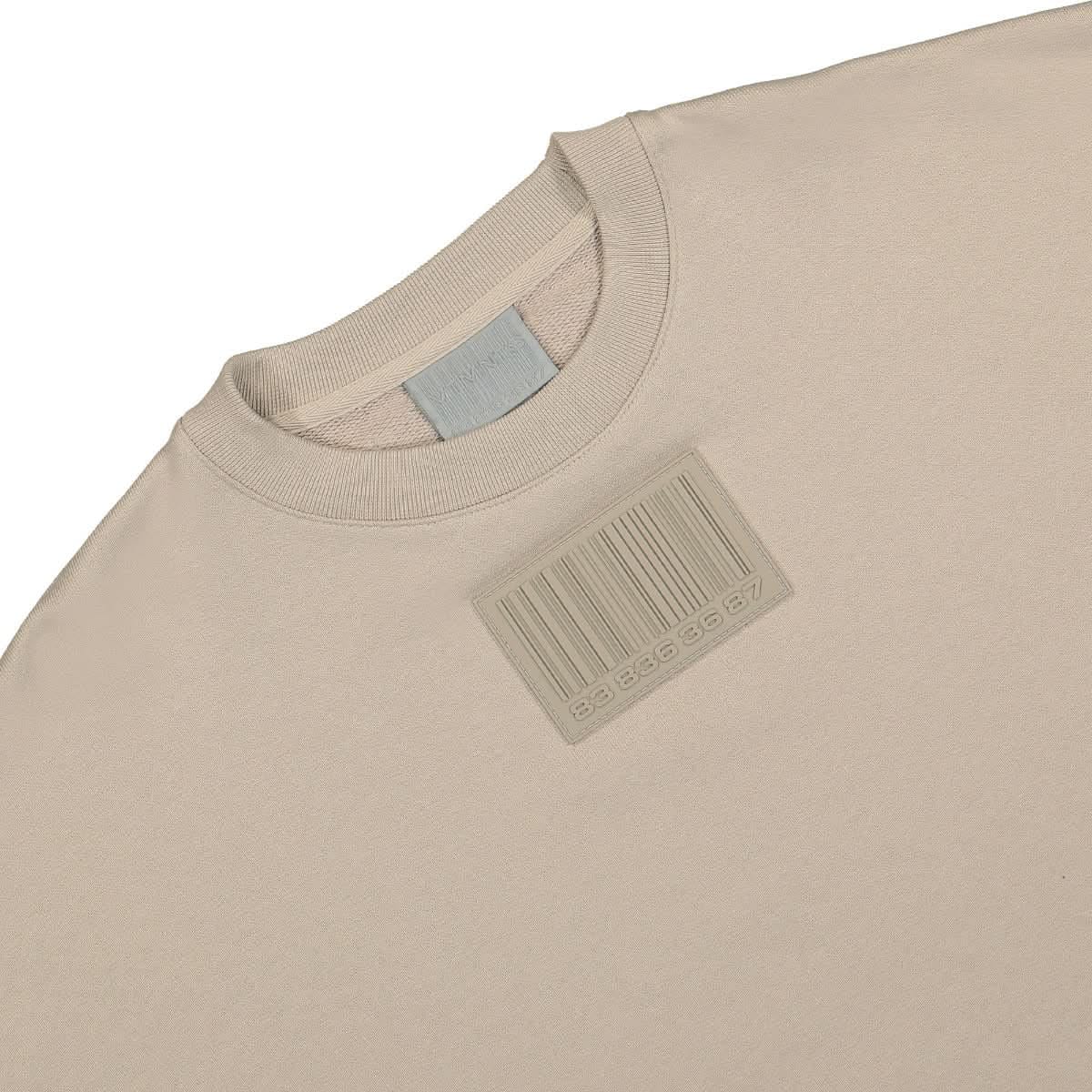 Vtmnts Big Rubber Patch Cropped Sweatshirt