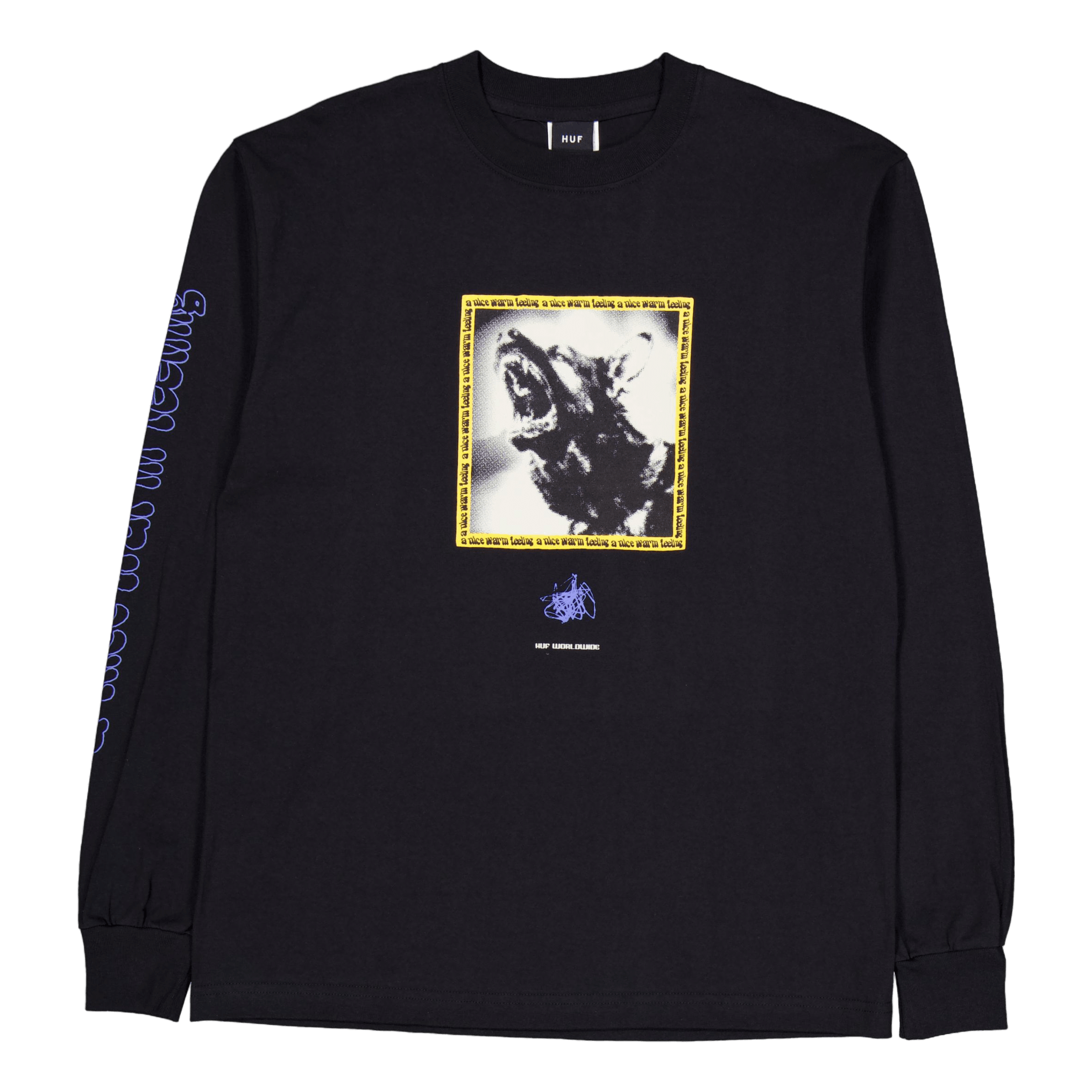 HUF Beware L/s T-Shirt Black