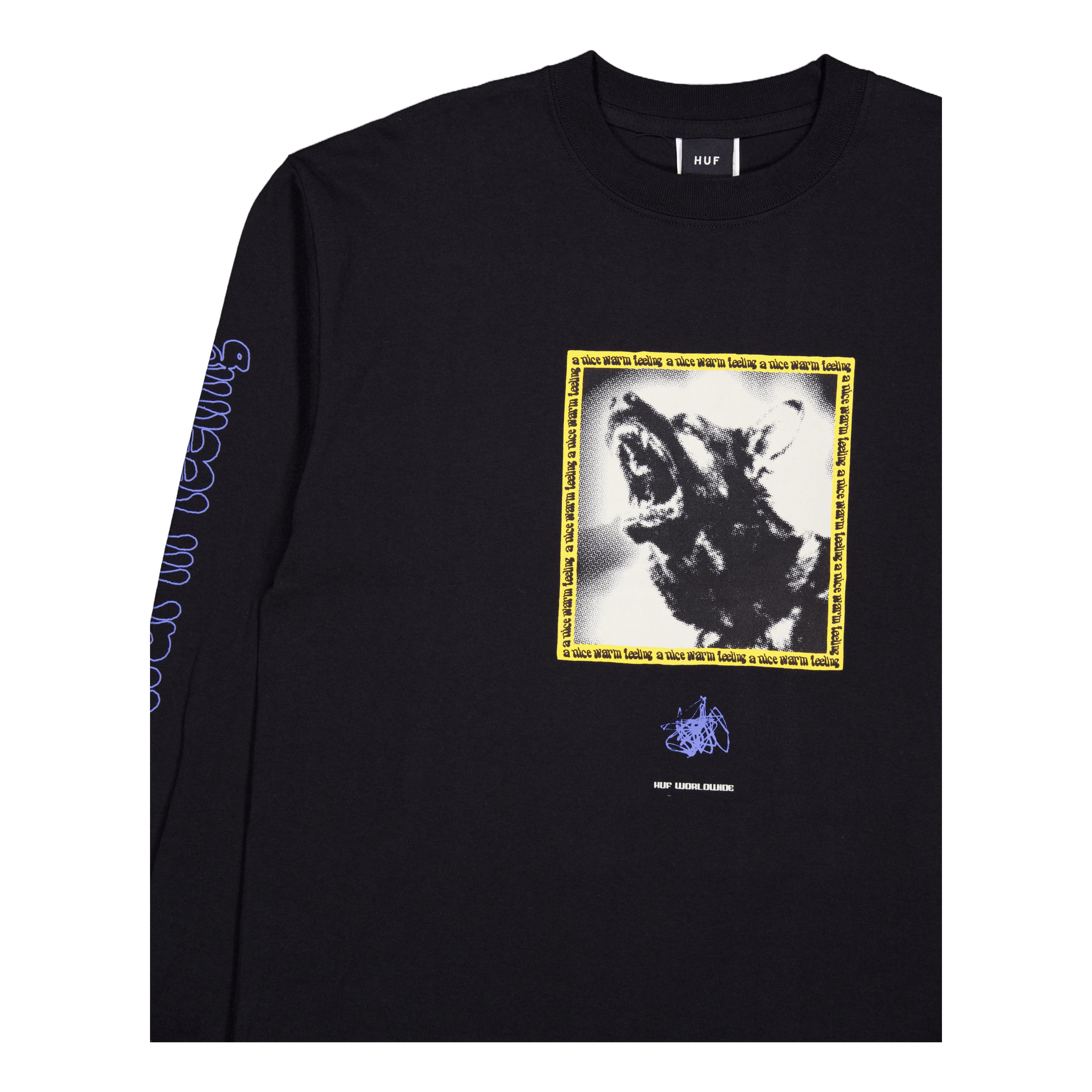 HUF Beware L/s T-Shirt Black