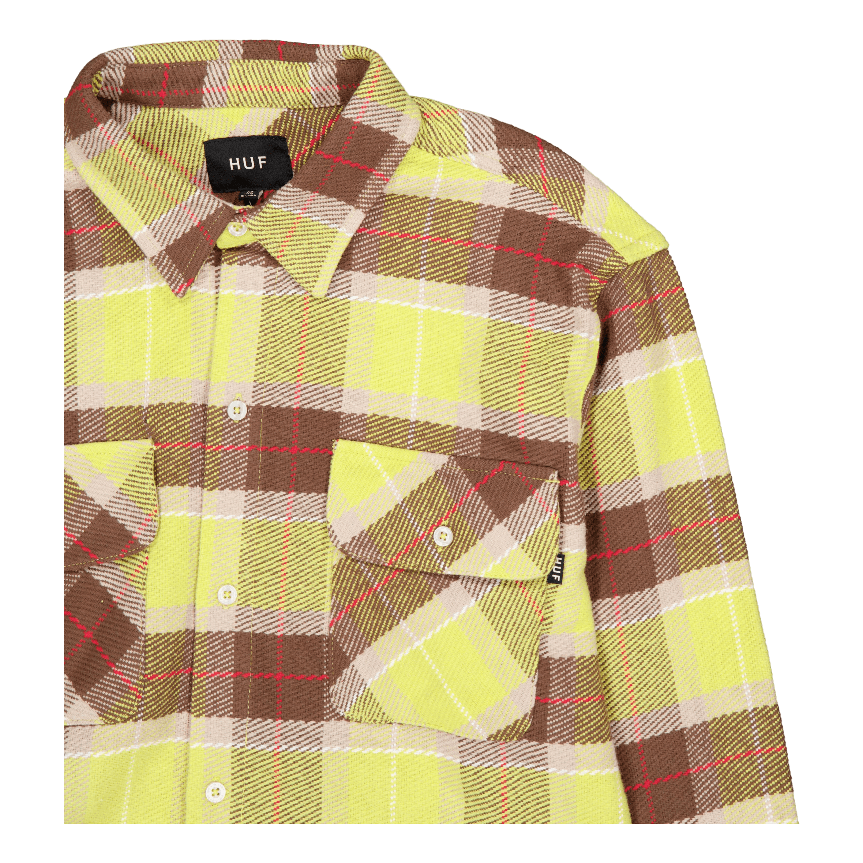HUF Prescott Flannel Shirt Yellow