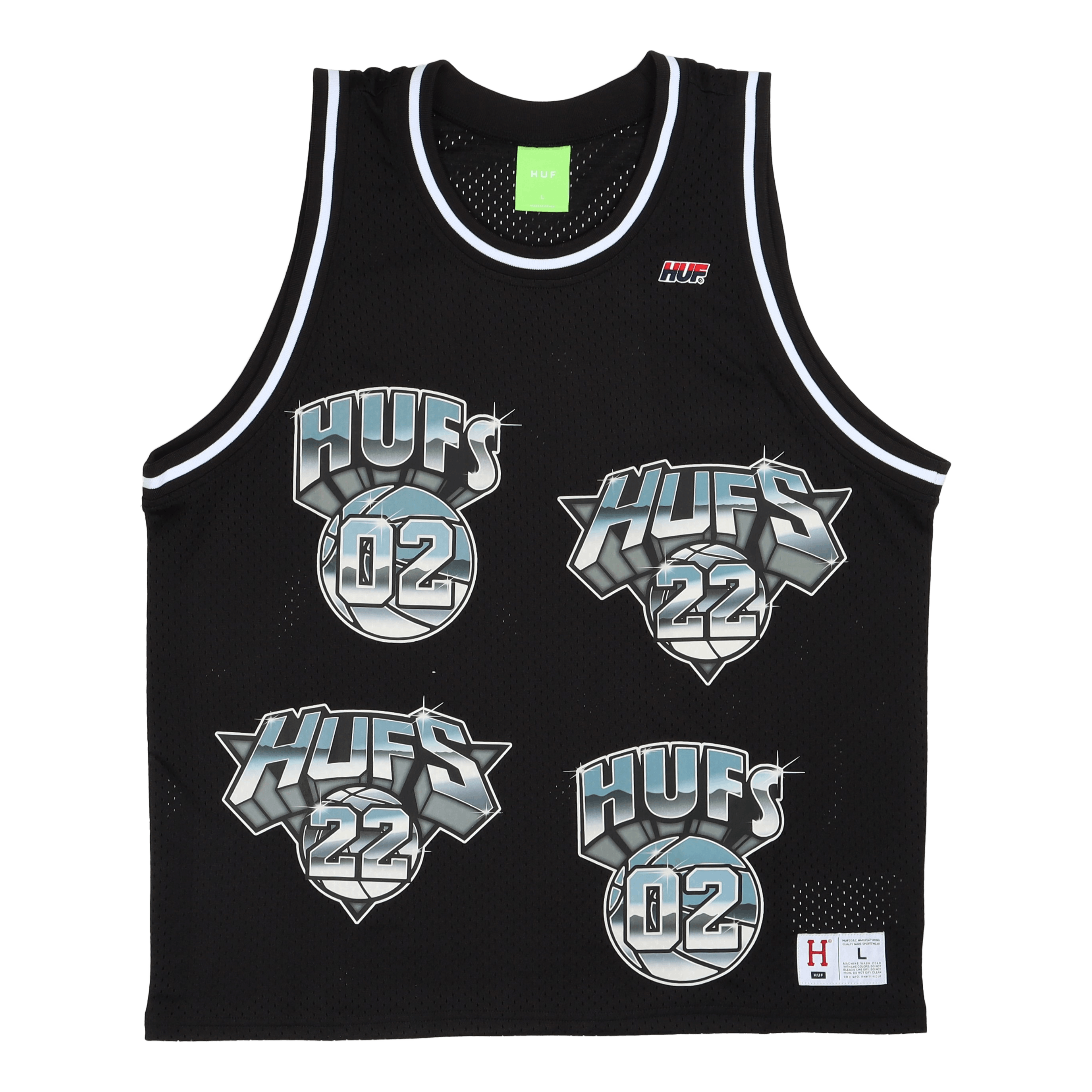 Hufs Basketball Jersey Black